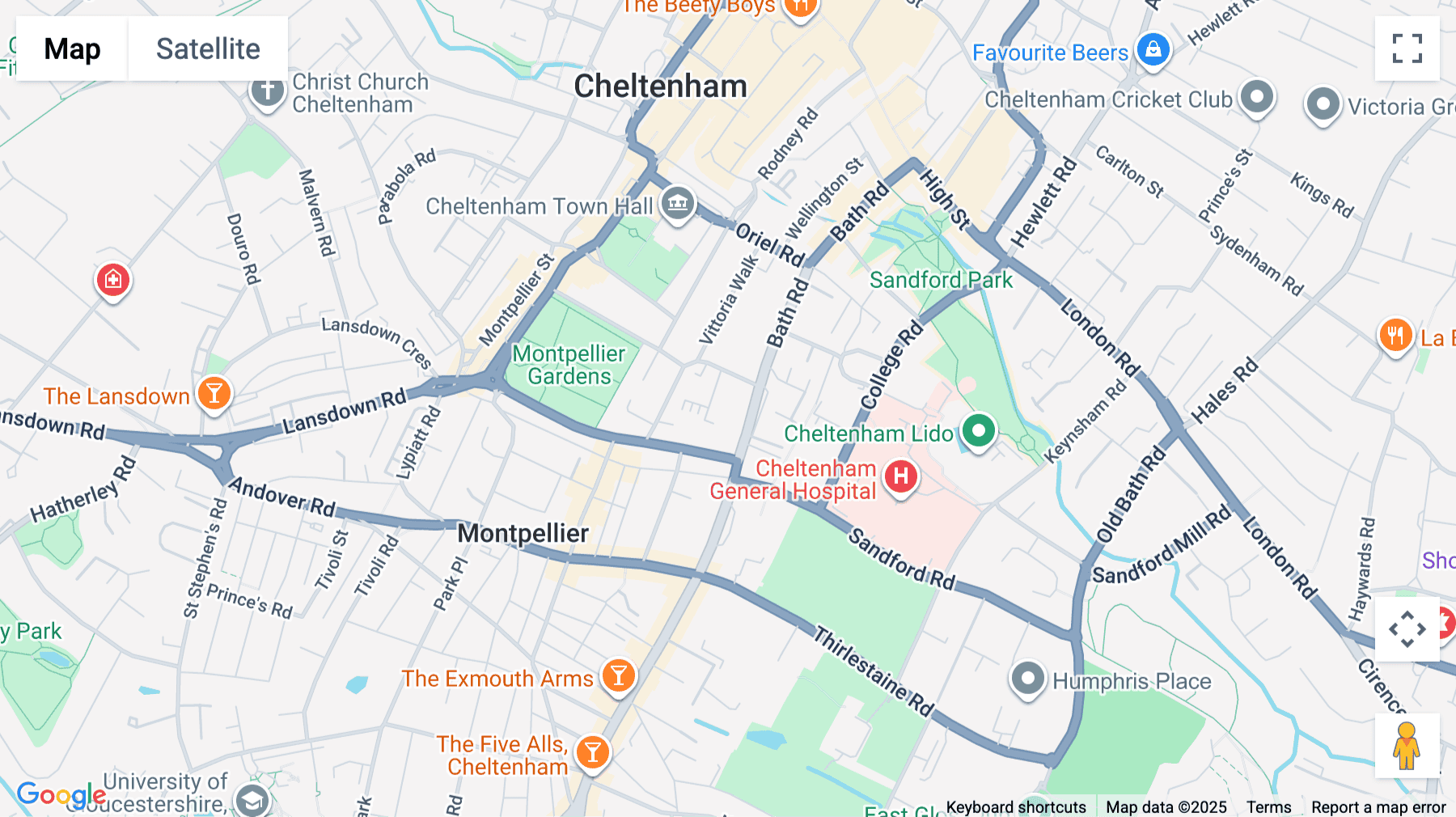 Click for interative map of Eagle Tower, Montpellier Drive, Cheltenham, Gloucestershire, Cheltenham