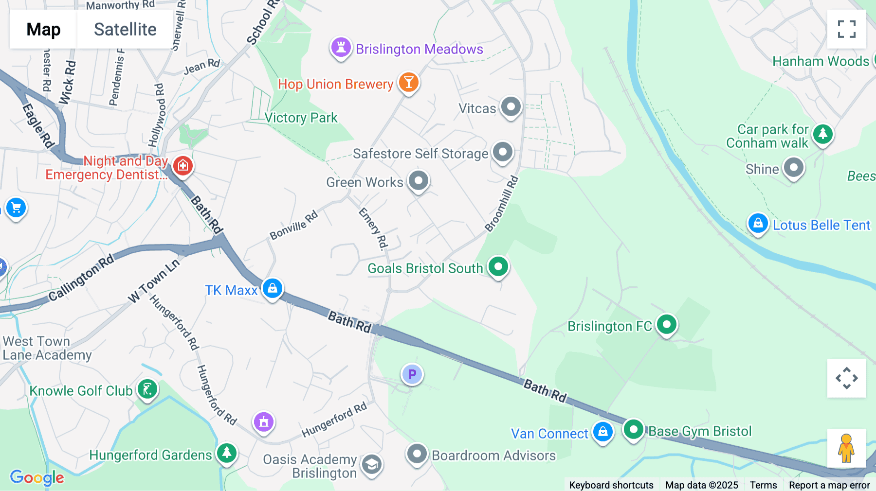 Click for interative map of 196 Broomhill Road, Brislington, Bristol, Bristol