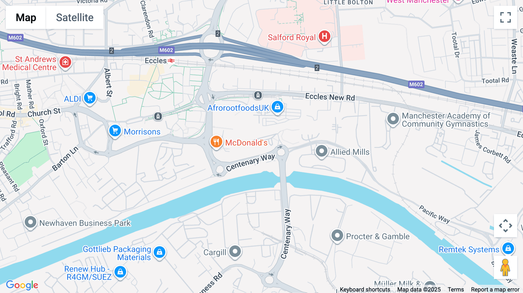 Click for interative map of Centenary House, Centenary Way, Eccles, Eccles