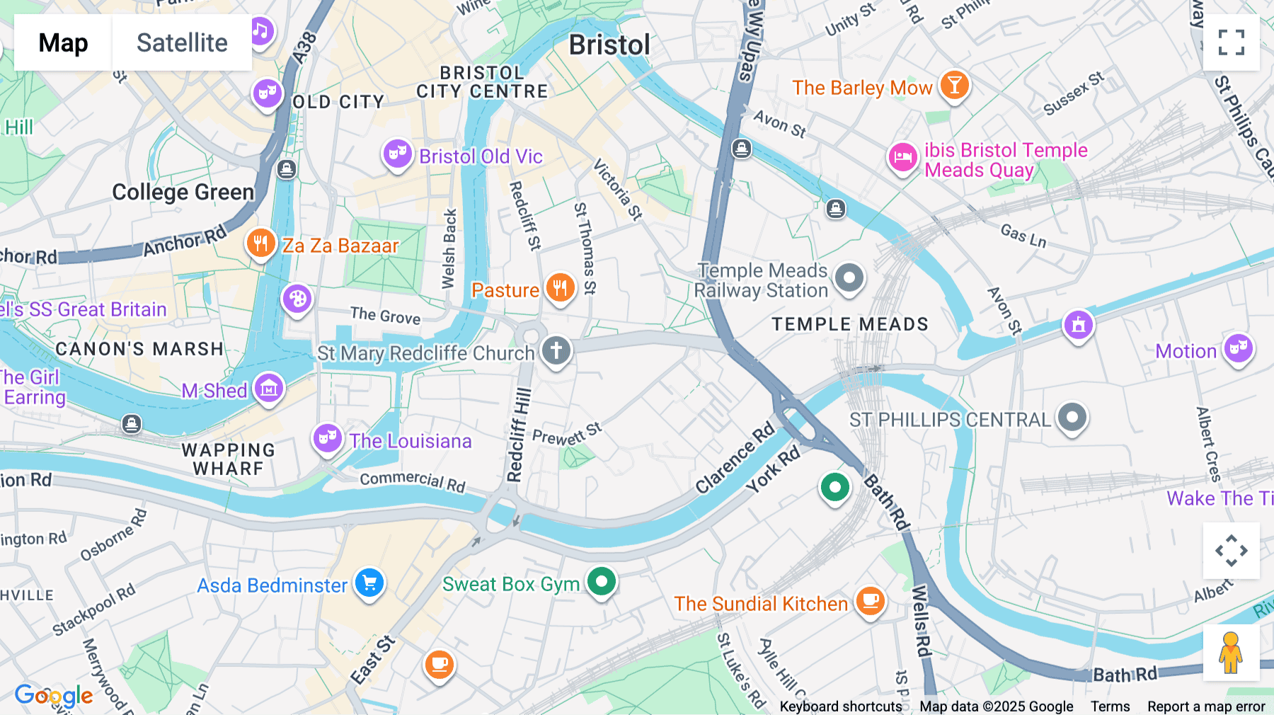 Click for interative map of Desklodge House, Redcliffe Way, Bristol