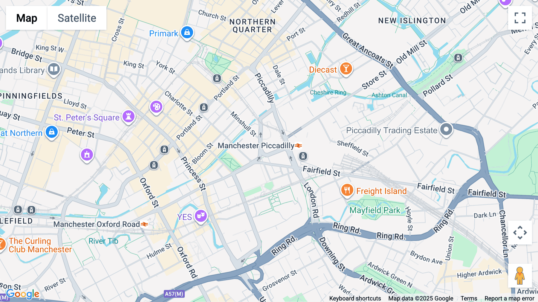 Click for interative map of Colony Coworking Piccadilly, 5 Piccadilly Place, Manchester, Manchester