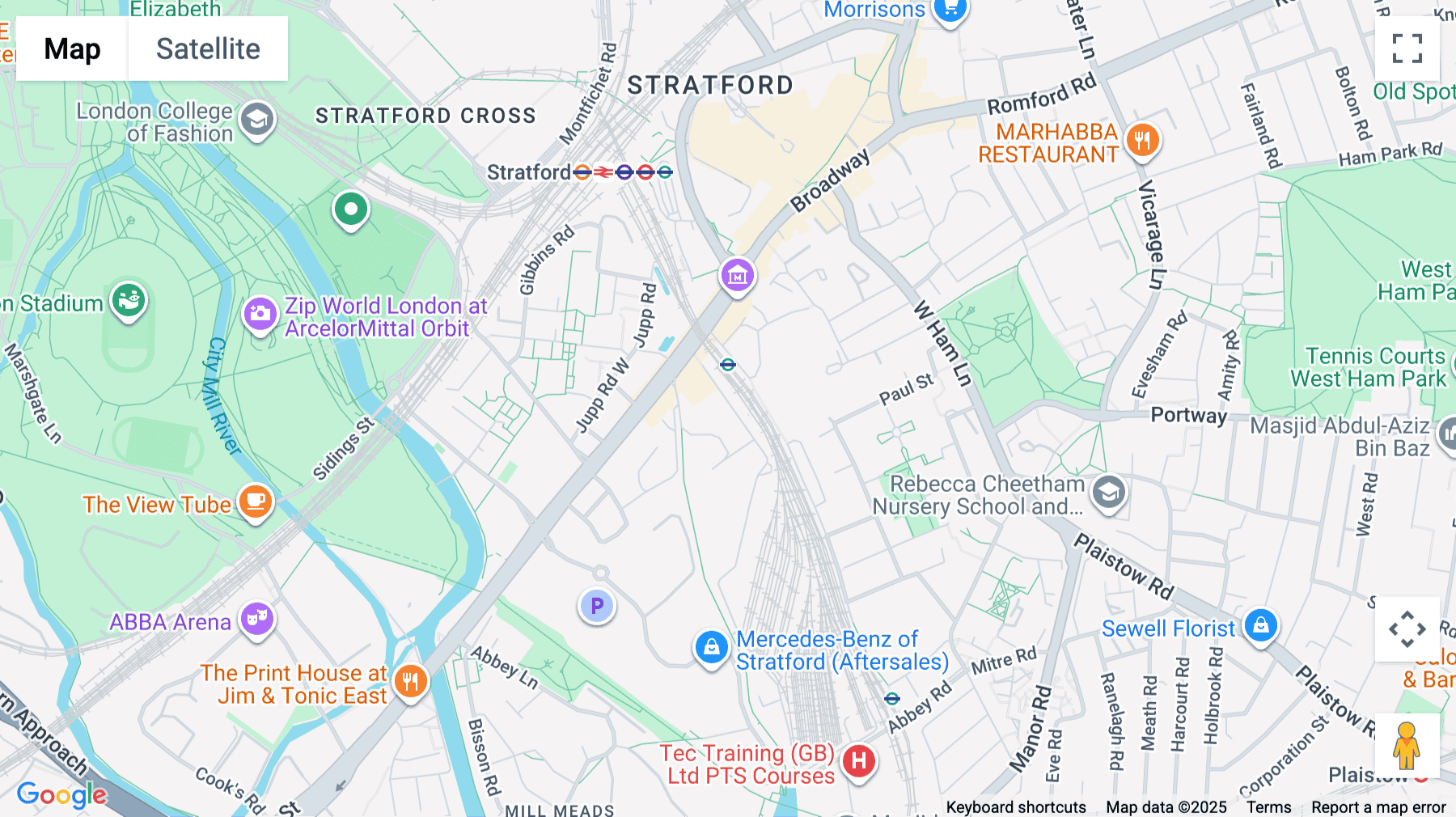Click for interative map of 11 Burford Road, Stratford, E15 2ST, London