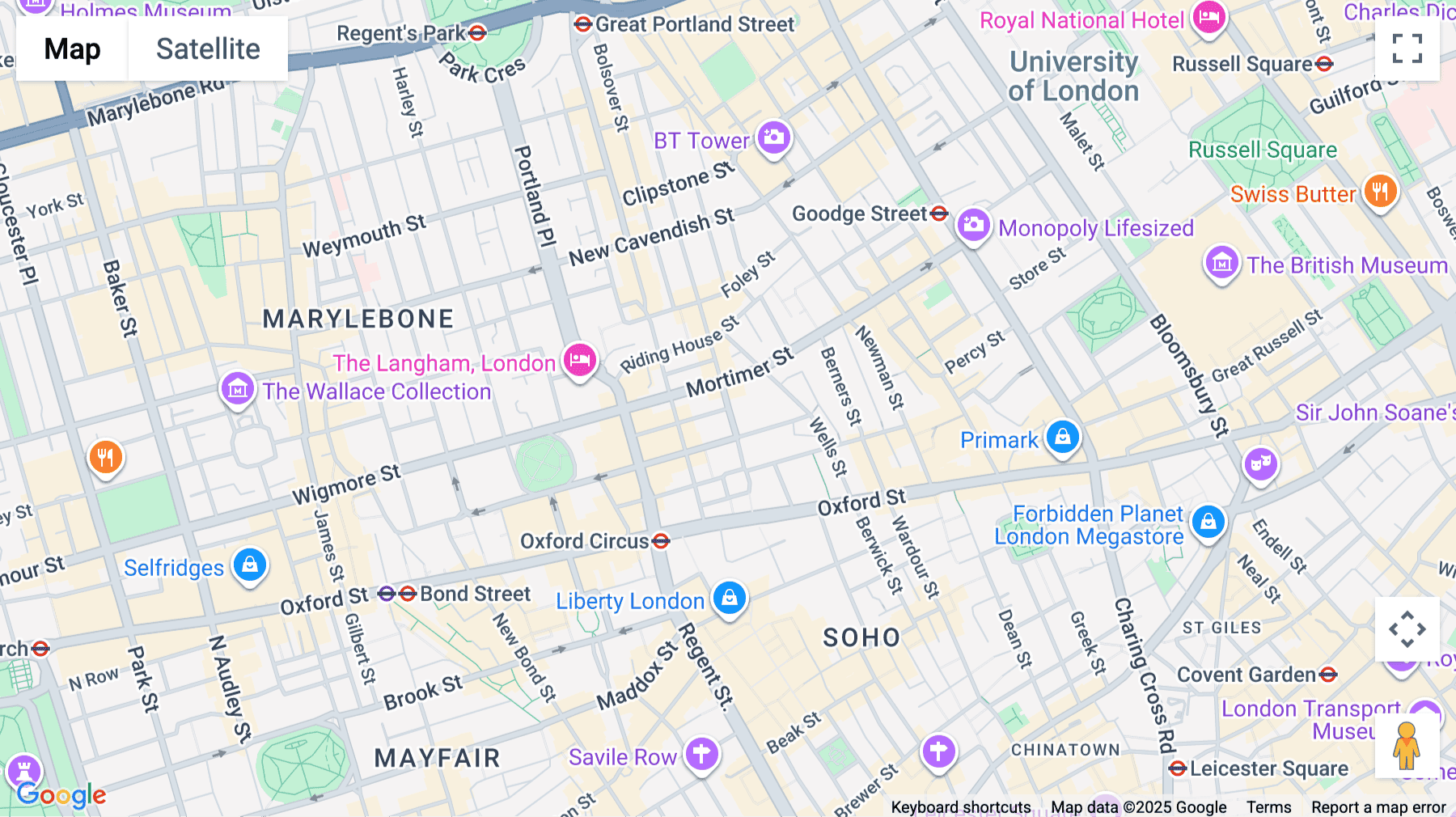Click for interative map of Floor 2, 23 Great Titchfield Street, Fitzrovia, London