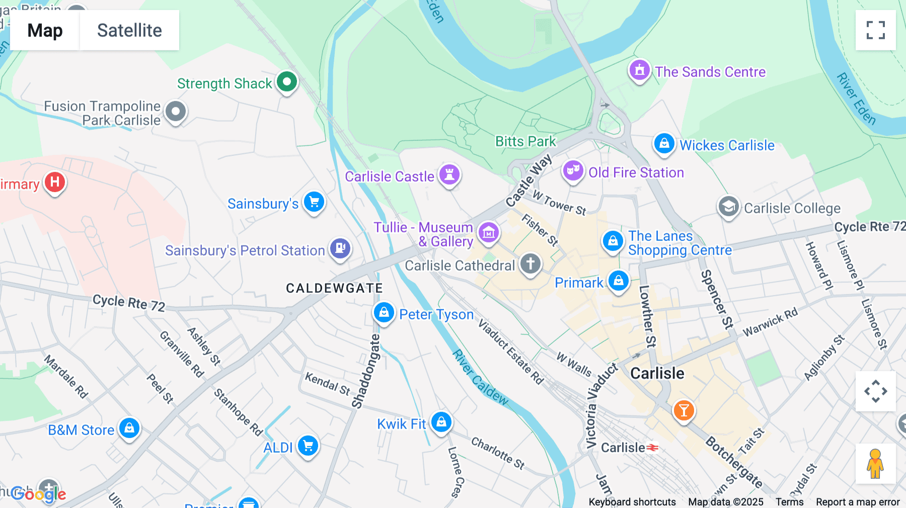 Click for interative map of 5 Abbey Street, Carlisle, Carlisle