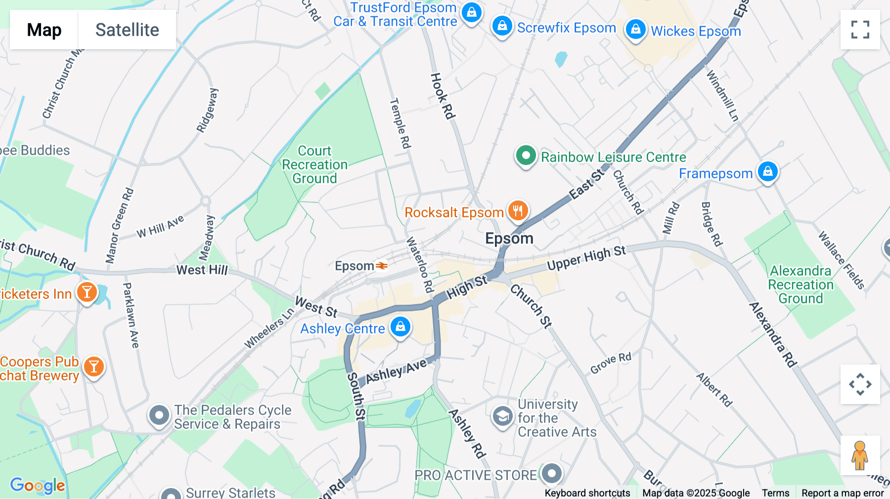 Click for interative map of 6-7 Derby Square, Epsom, Surrey, Epsom