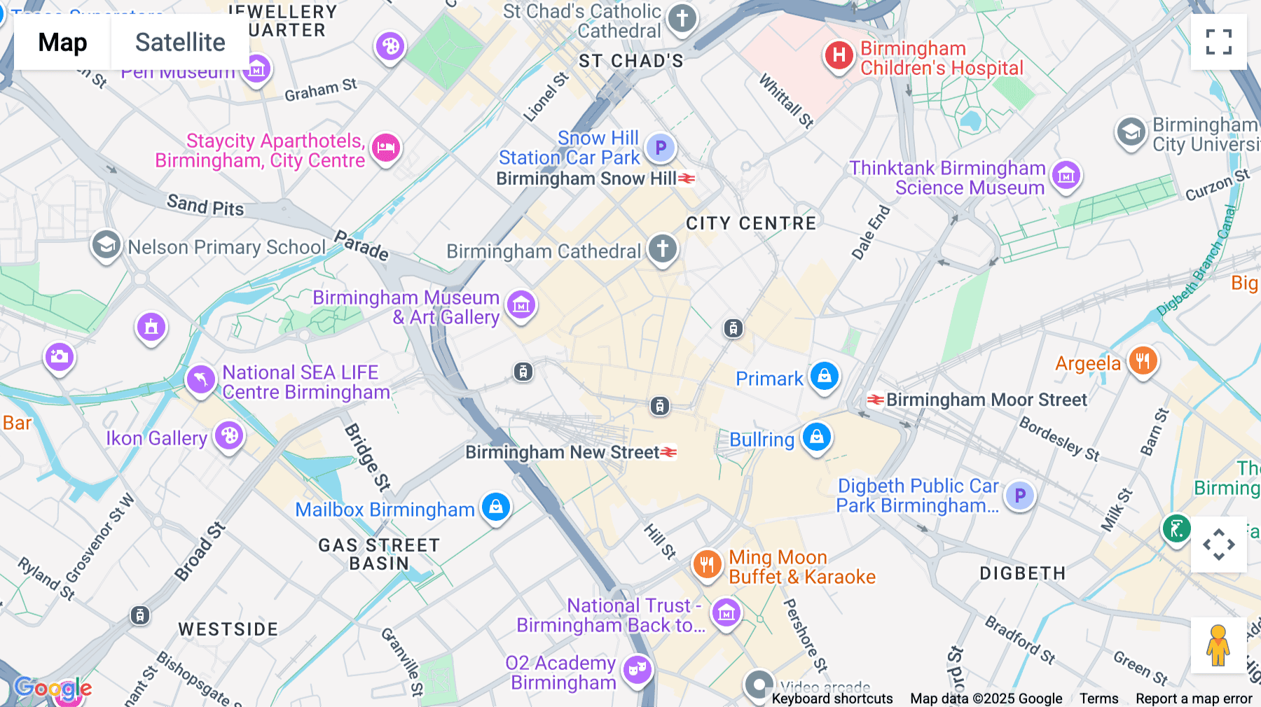 Click for interative map of 18-19 Bennetts Hill, Birmingham, Birmingham