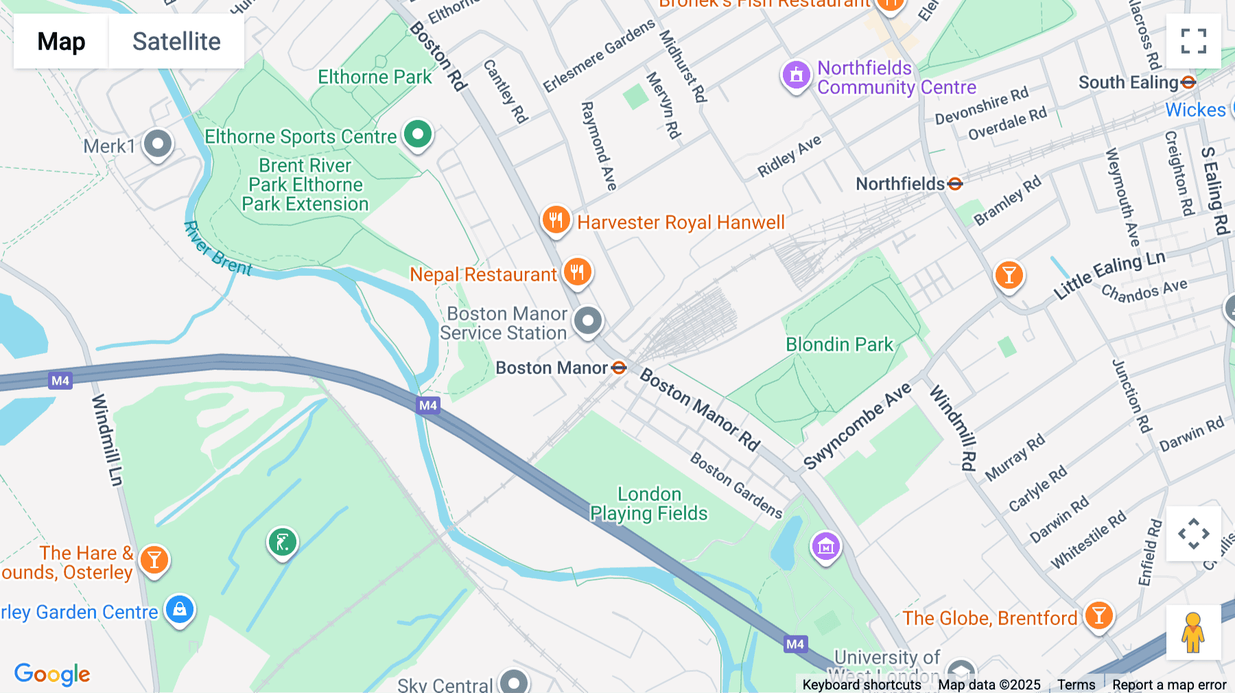 Click for interative map of Boundary House, Boston Road, Hanwell, London