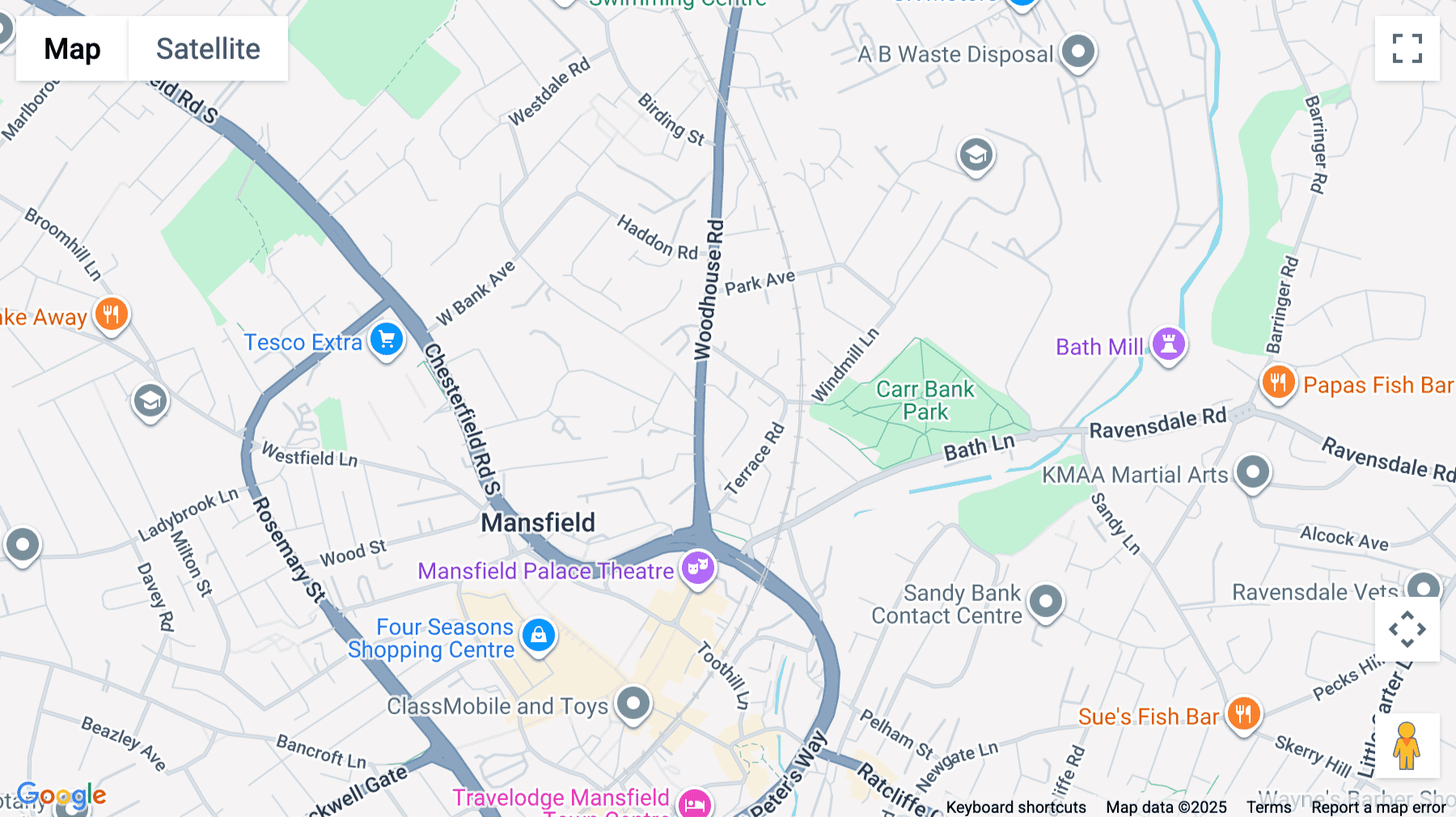 Click for interative map of Oak House Business Centre, Woodhouse Road, Mansfield, Mansfield