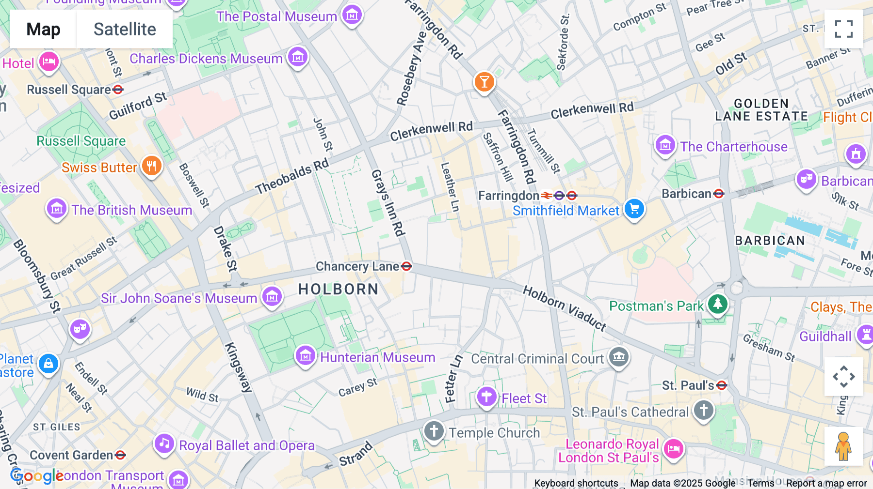 Click for interative map of 138 Holborn, London, EC1N 2SW, London