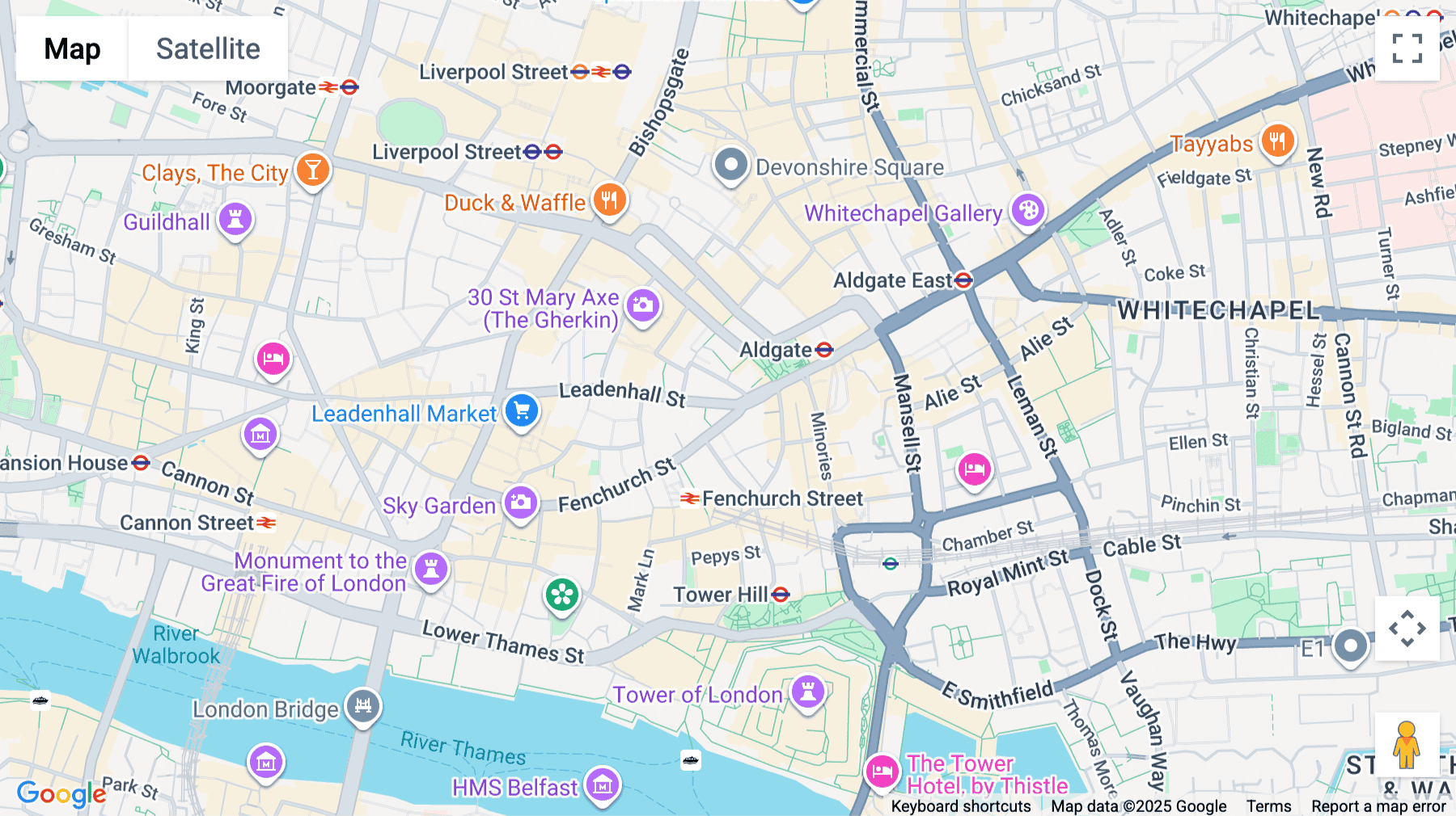 Click for interative map of 77 Leadenhall Street, London, London