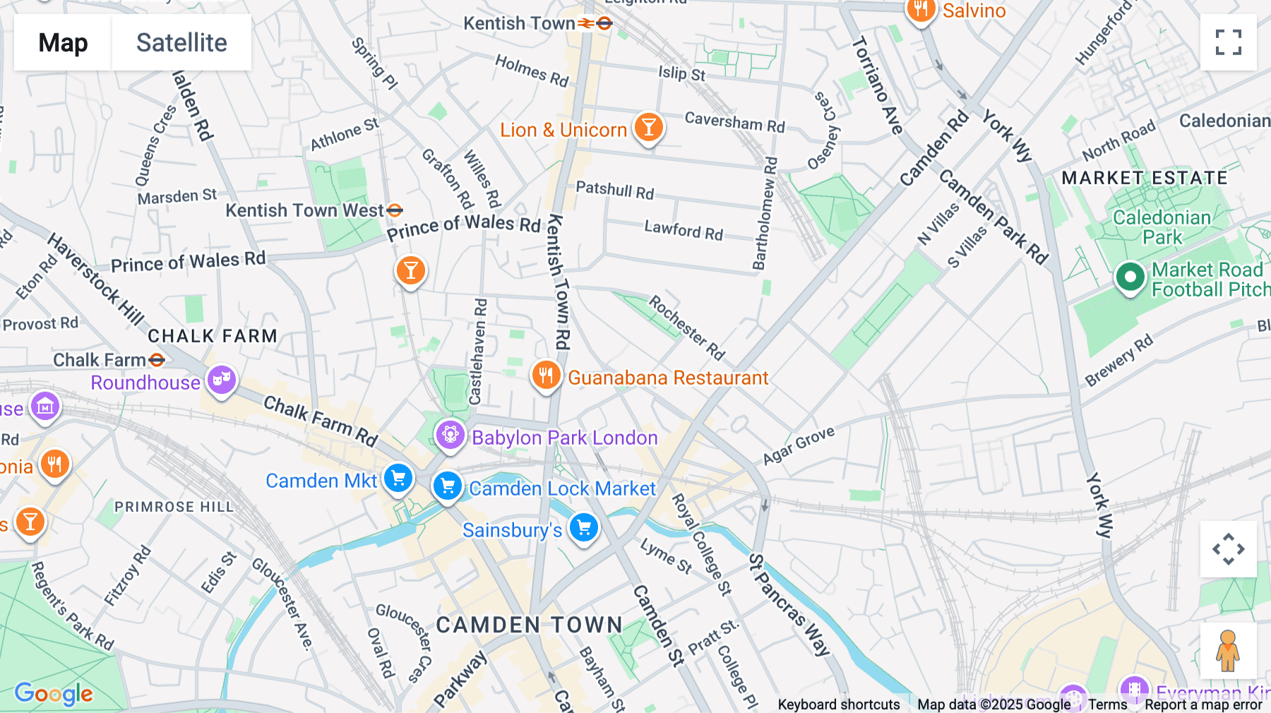 Click for interative map of The Studio, First Floor, 61-63 Rochester Place, London, London