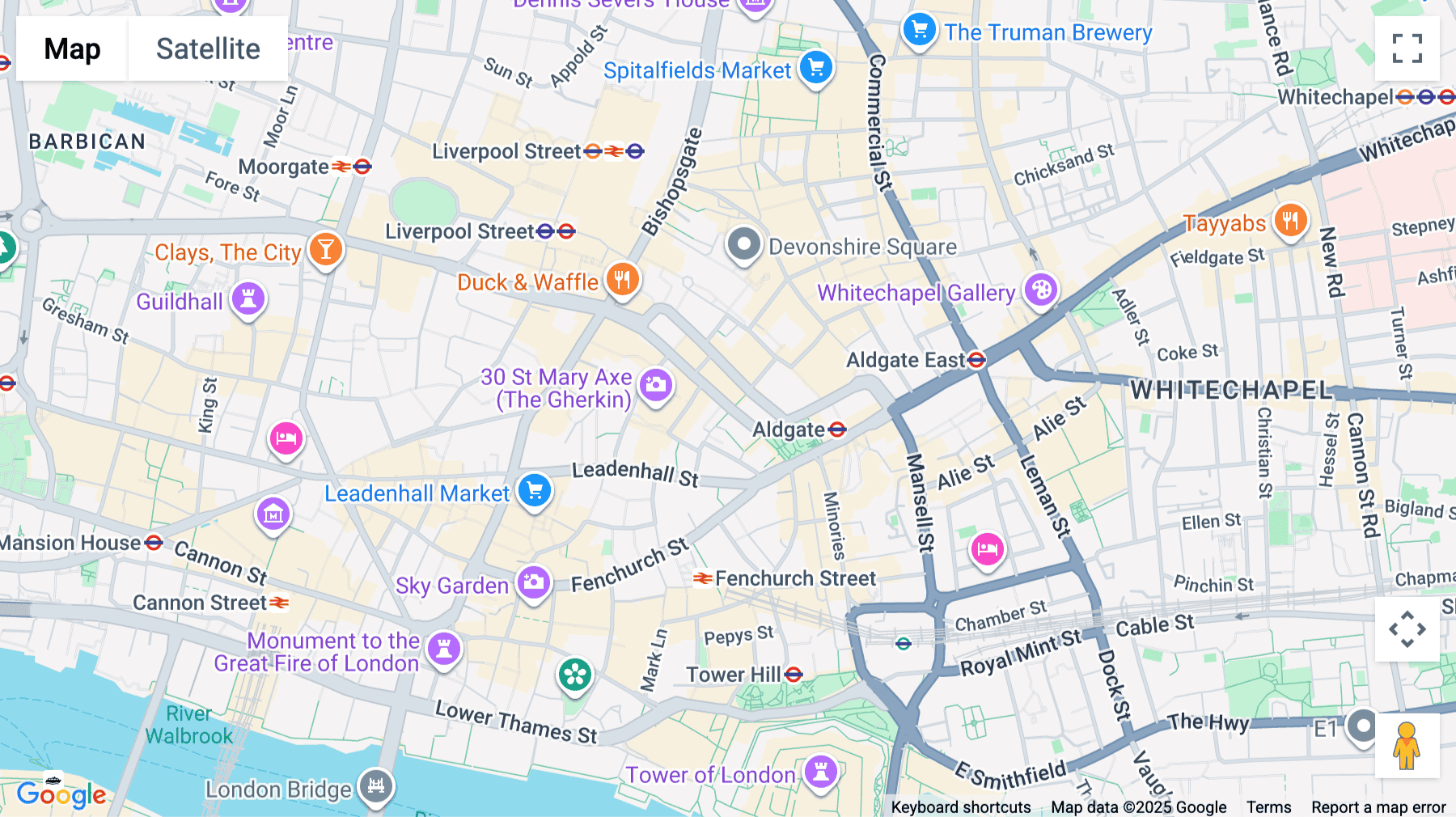 Click for interative map of 17 Bevis Marks, London, EC3A 7LN, London