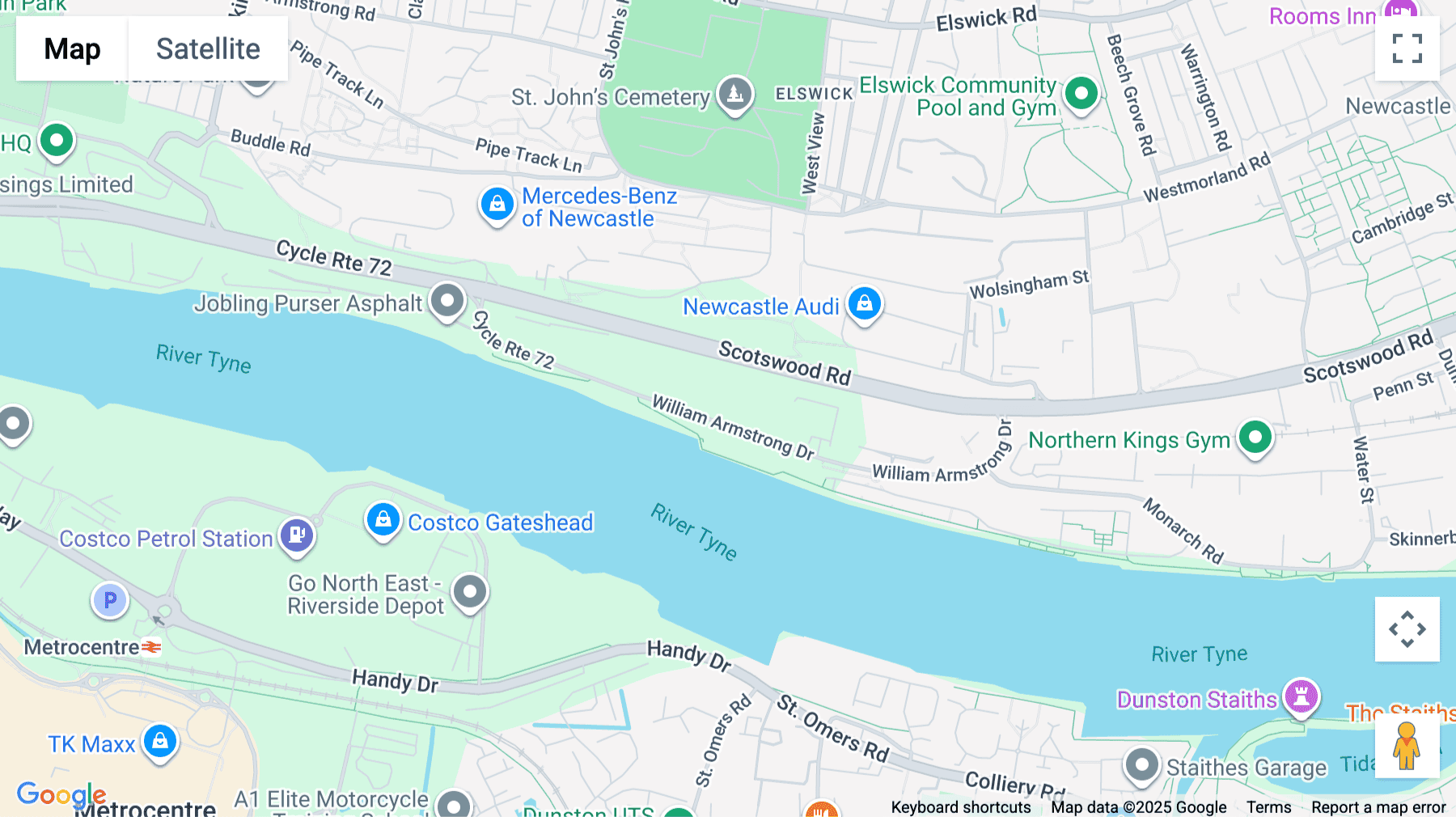 Click for interative map of Amber Court, William Armstrong Drive, NE4 7YA, Newcastle