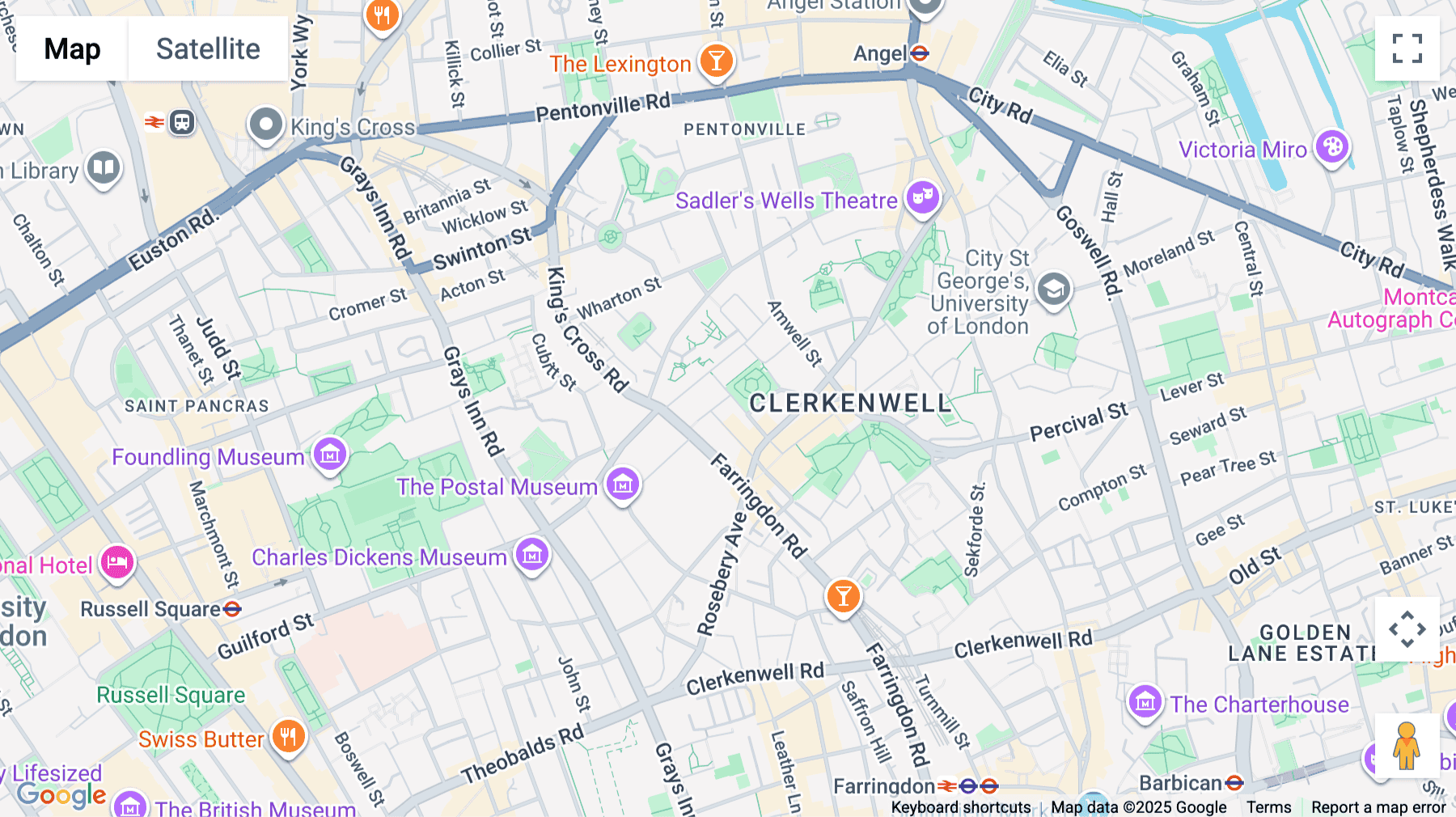 Click for interative map of Ink Rooms, 25-37 Easton Street, Clerkenwell, London
