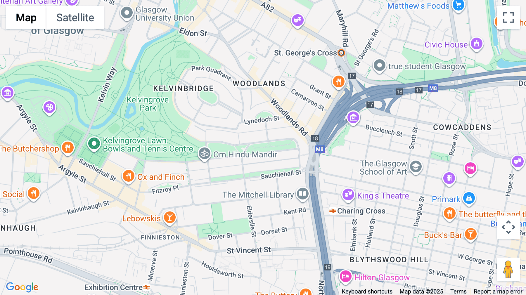 Click for interative map of 20-23 Woodside Place, Glasgow, G3 7QL, Glasgow