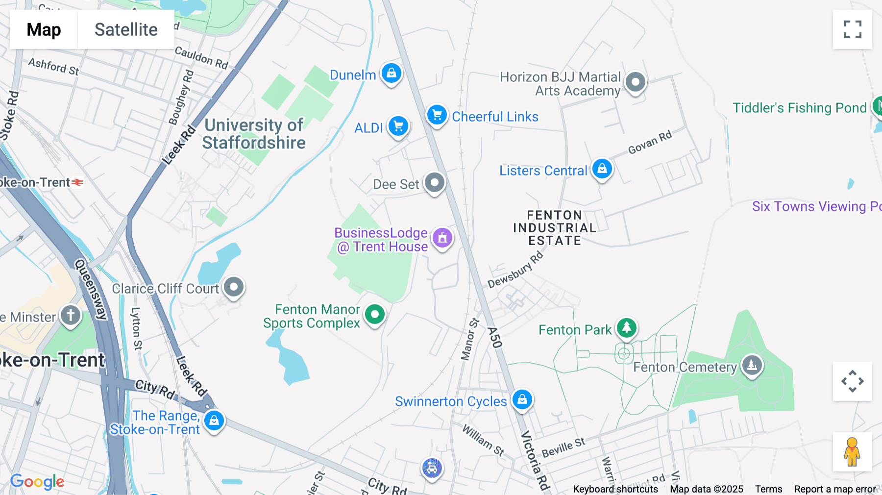 Click for interative map of Trent House, 234 Victoria Road, Stoke-on-Trent