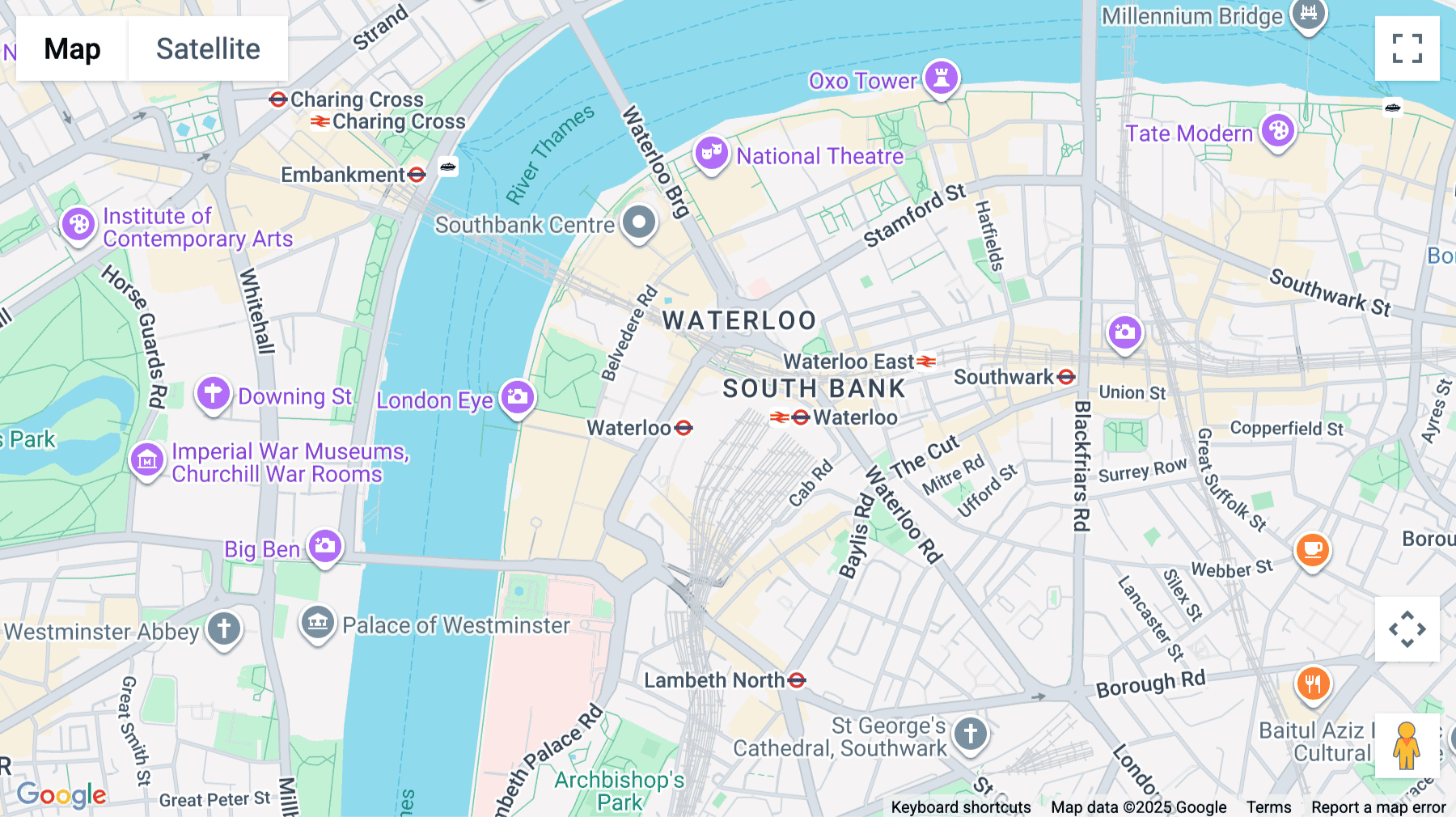 Click for interative map of 10 York Road, London, SE1 7ND, London
