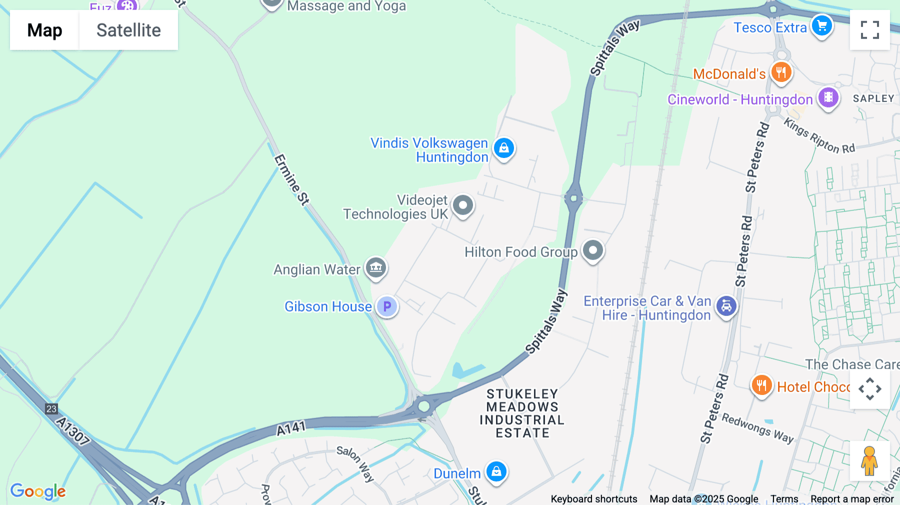 Click for interative map of Gibson House, Ermine Business Park, Huntingdon, Huntingdon