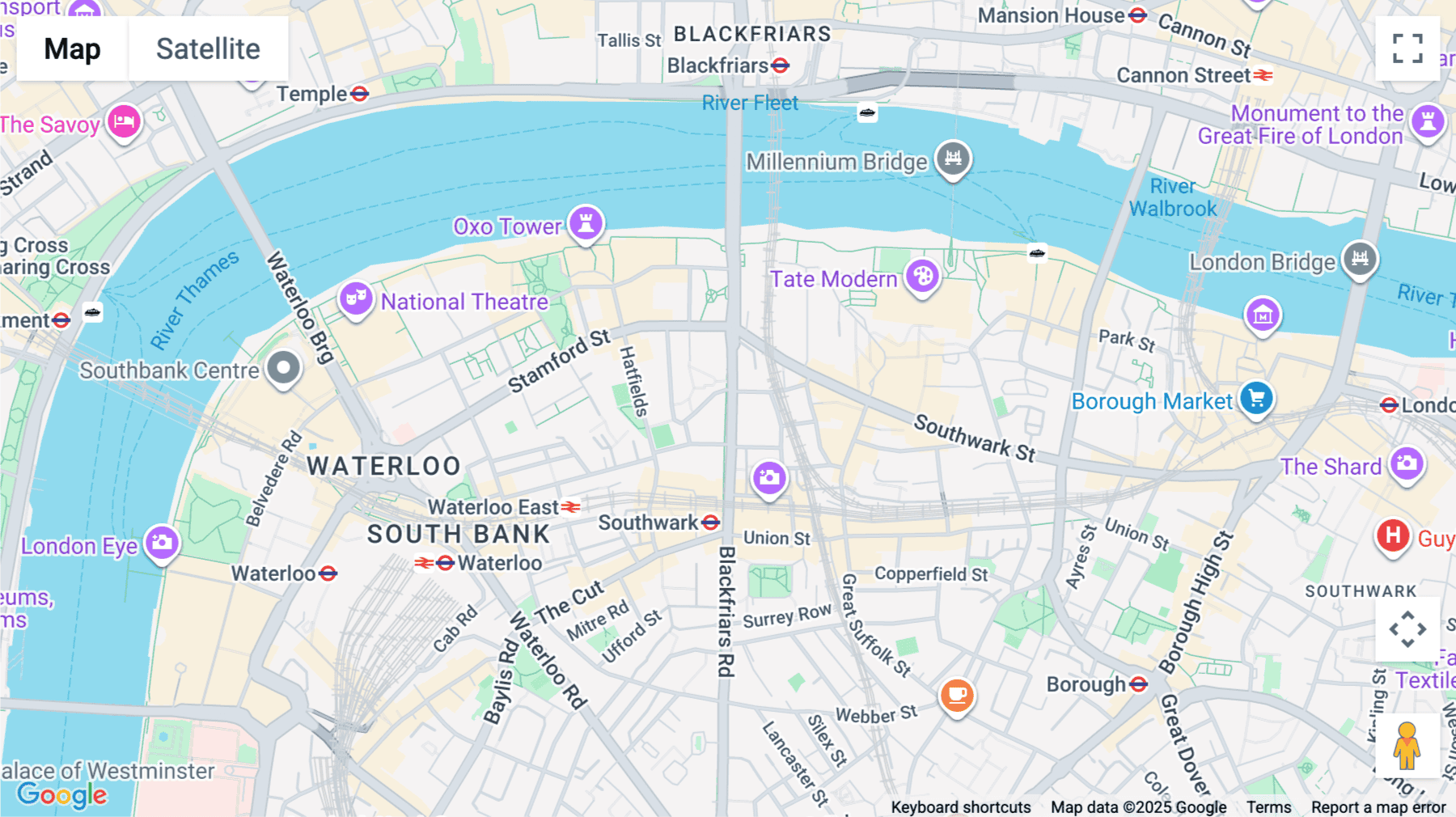 Click for interative map of 32 Blackfriars Road, London