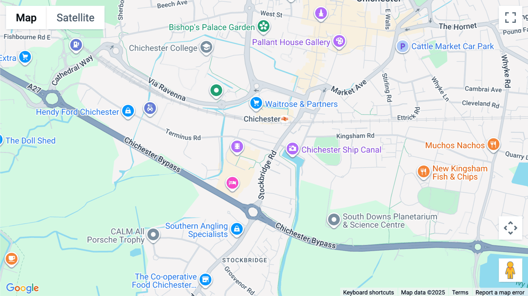 Click for interative map of Unit 26B/28 Terminus Road, Chichester, Chichester