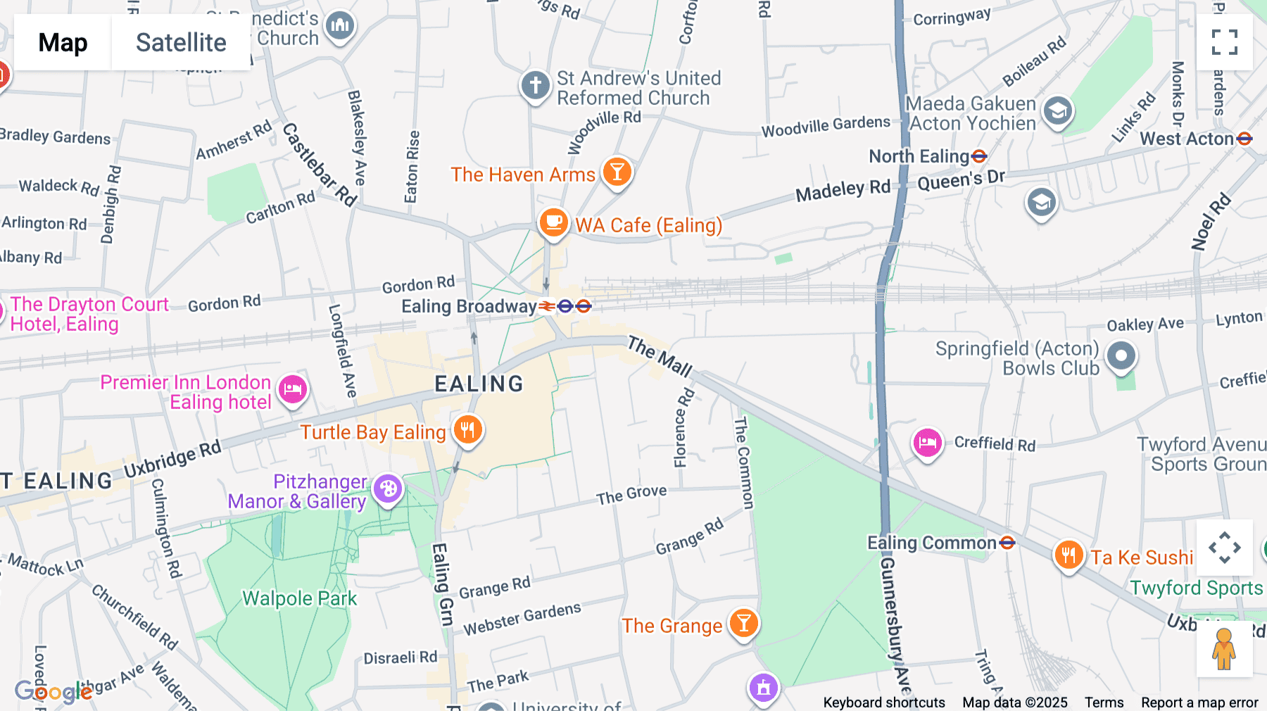 Click for interative map of Saunders House, 52-53 The Mall, Ealing, London