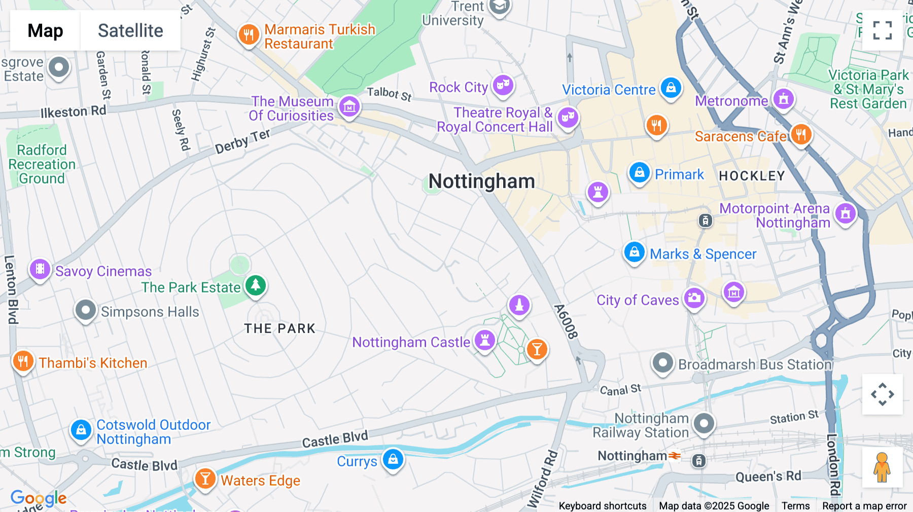 Click for interative map of 31-35 Park Row, Nottingham, Nottingham