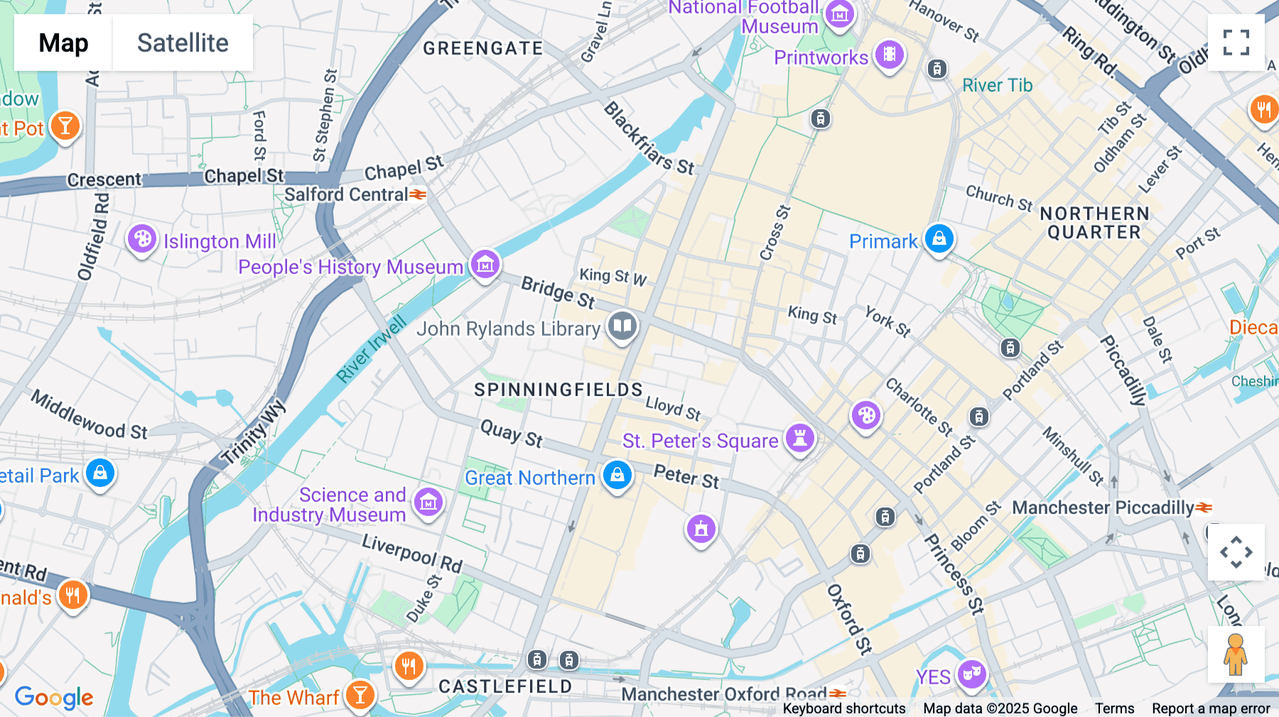 Click for interative map of 125 Deansgate, Greater Manchester, Manchester