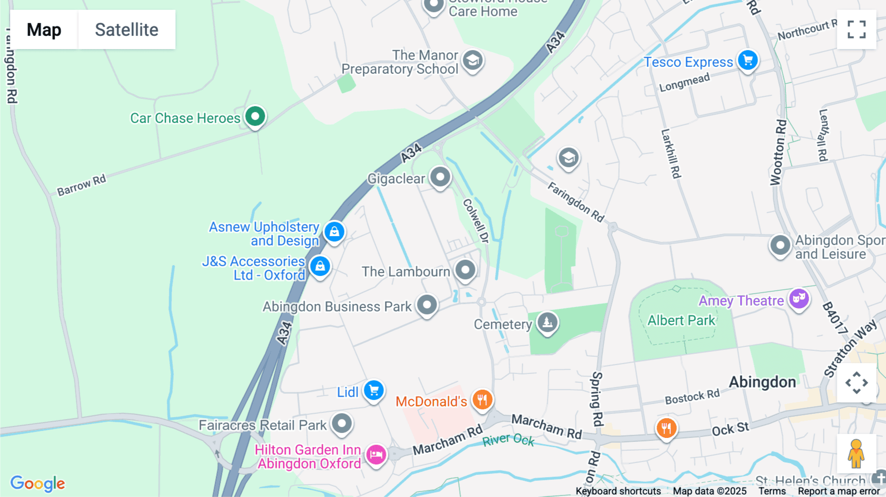 Click for interative map of The Lambourn, Wyndyke Furlong, Abingdon, Abingdon