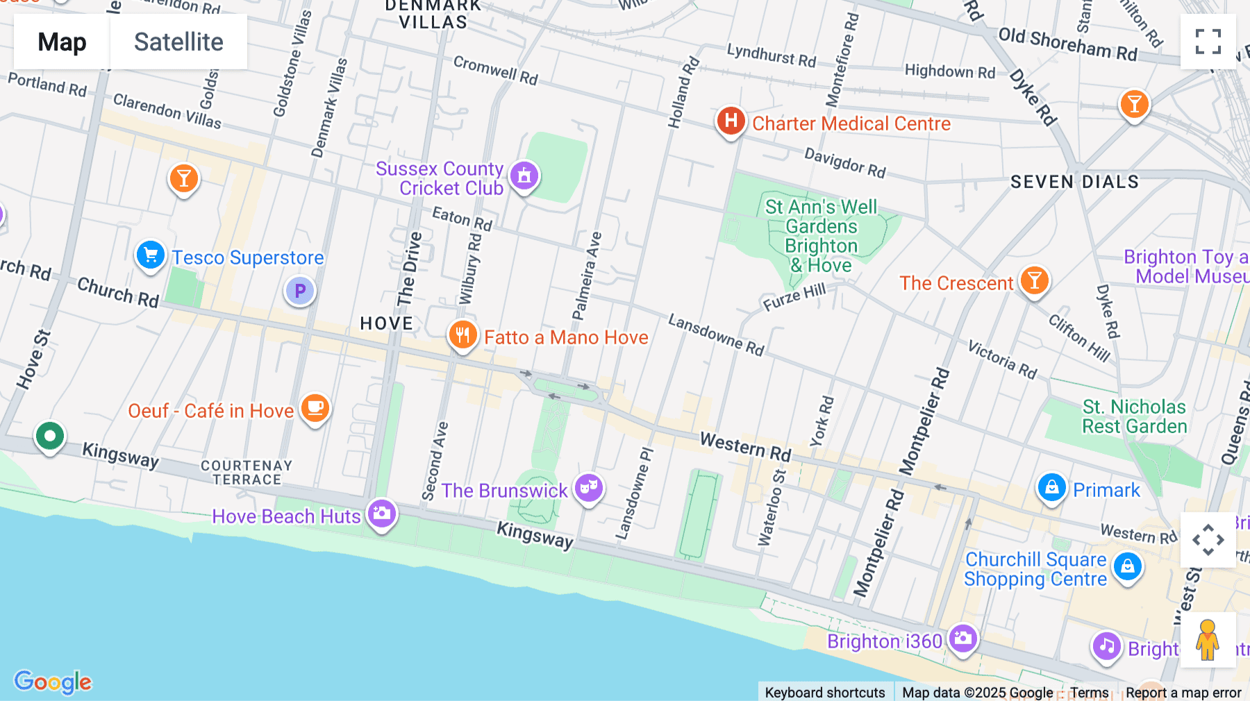 Click for interative map of Home Werks, 73 Holland Rd, Hove BN3 1LB, Hove