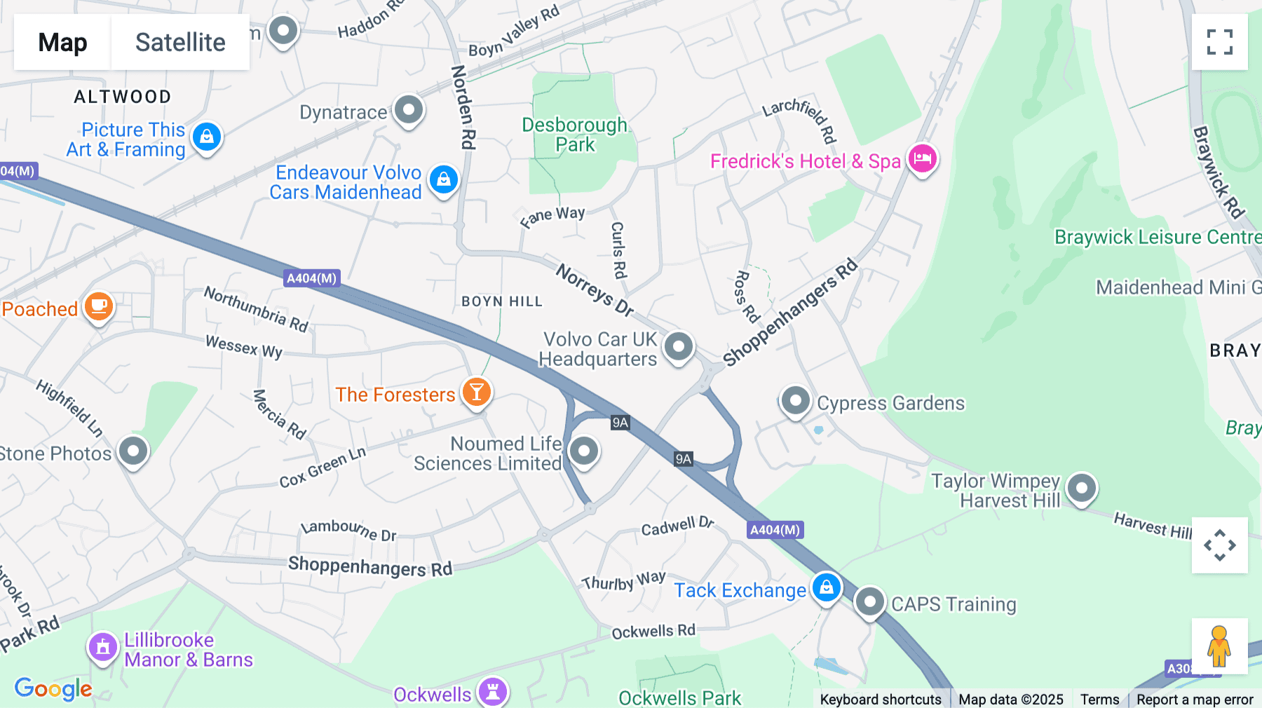 Click for interative map of Concorde Road, Concorde Park, Royal County of Berkshire, Maidenhead, Berkshire, Maidenhead