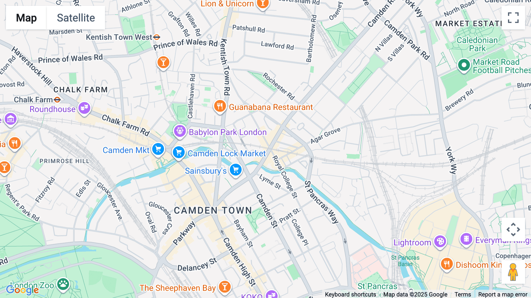 Click for interative map of 47, 49 Camden Rd, London, London