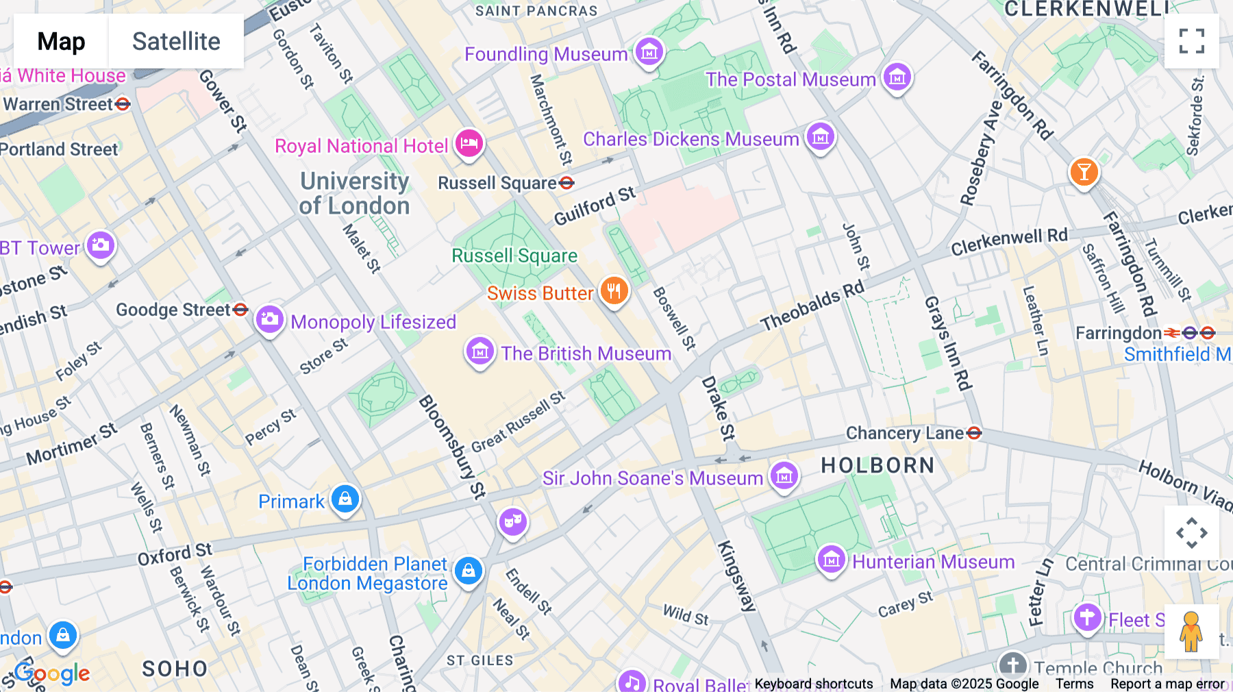Click for interative map of 3 Bloomsbury Place, Holborn, London, London