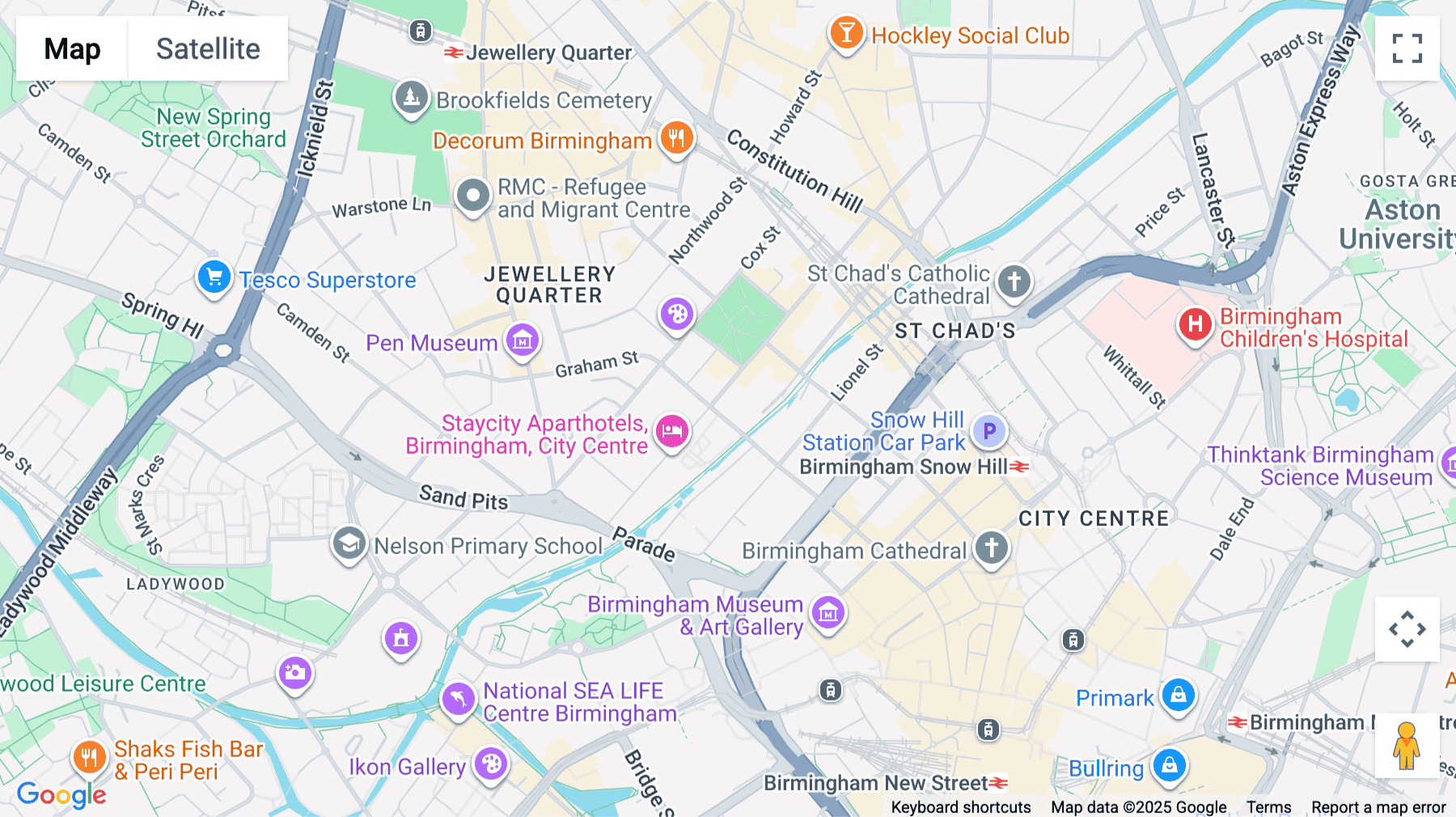 Click for interative map of Assay Studios, 141 Newhall Street, Birmingham, Birmingham