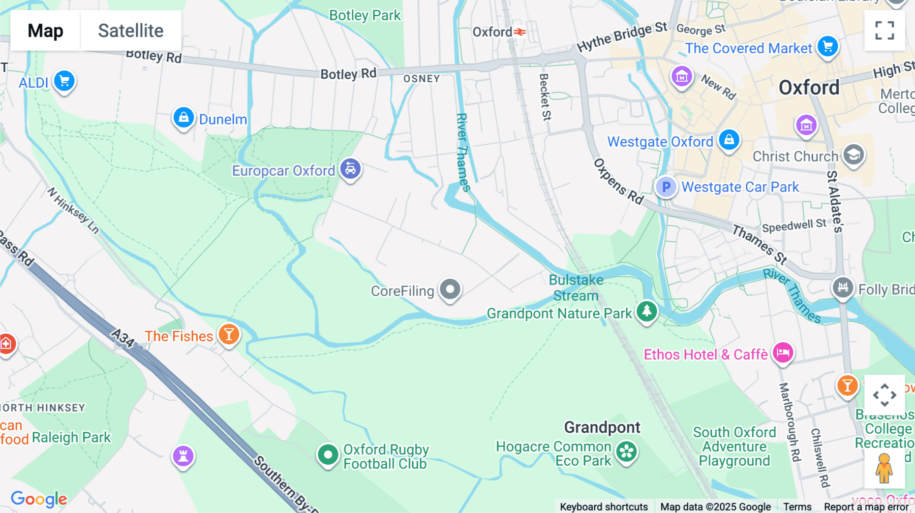 Click for interative map of The Oxford Eco Centre, Roger House, Osney Mead, Oxford