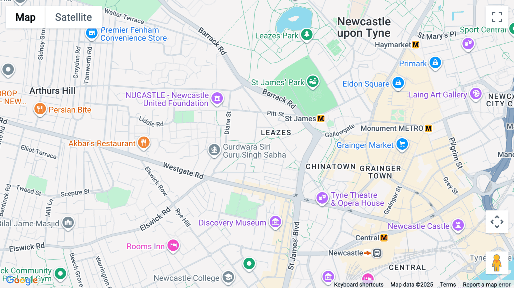 Click for interative map of The Catalyst, 3 Science Square, Newcastle, Newcastle