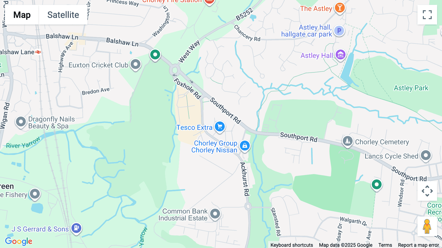 Click for interative map of Ackhurst Business Park, Foxhole Road, Chorley, PR7 1NY, Chorley