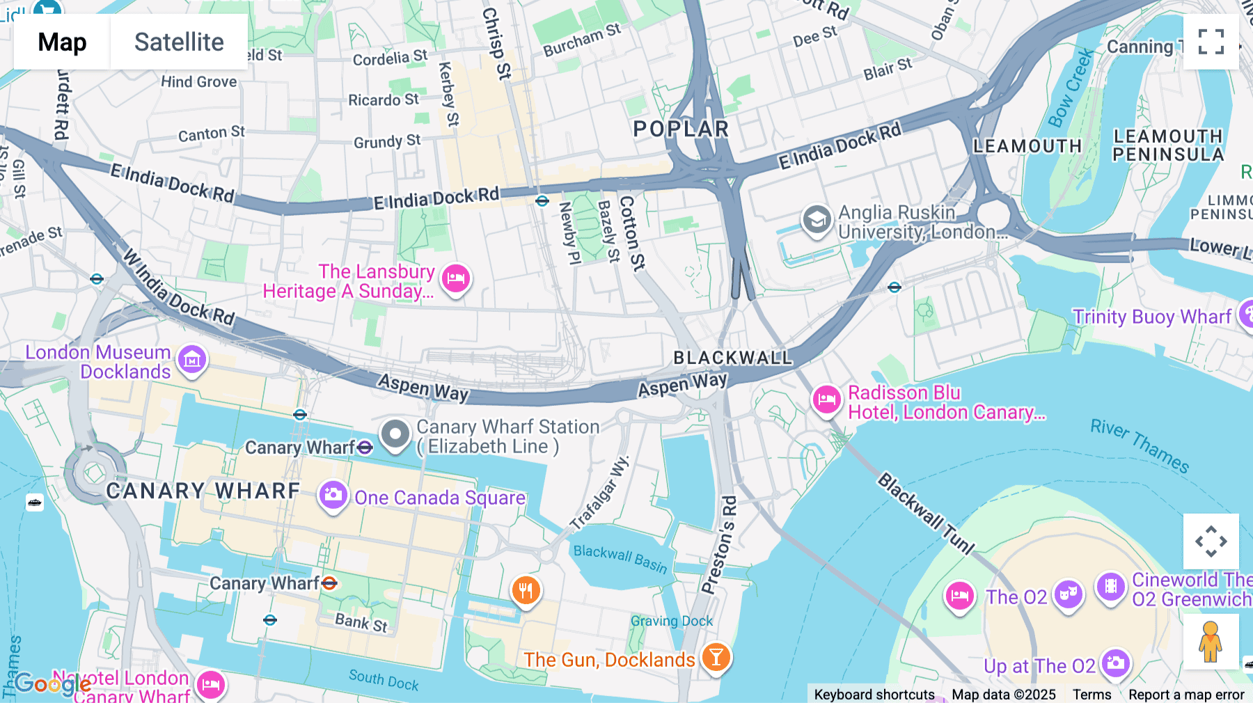 Click for interative map of Poplar Business Park, 10 Prestons Road, London