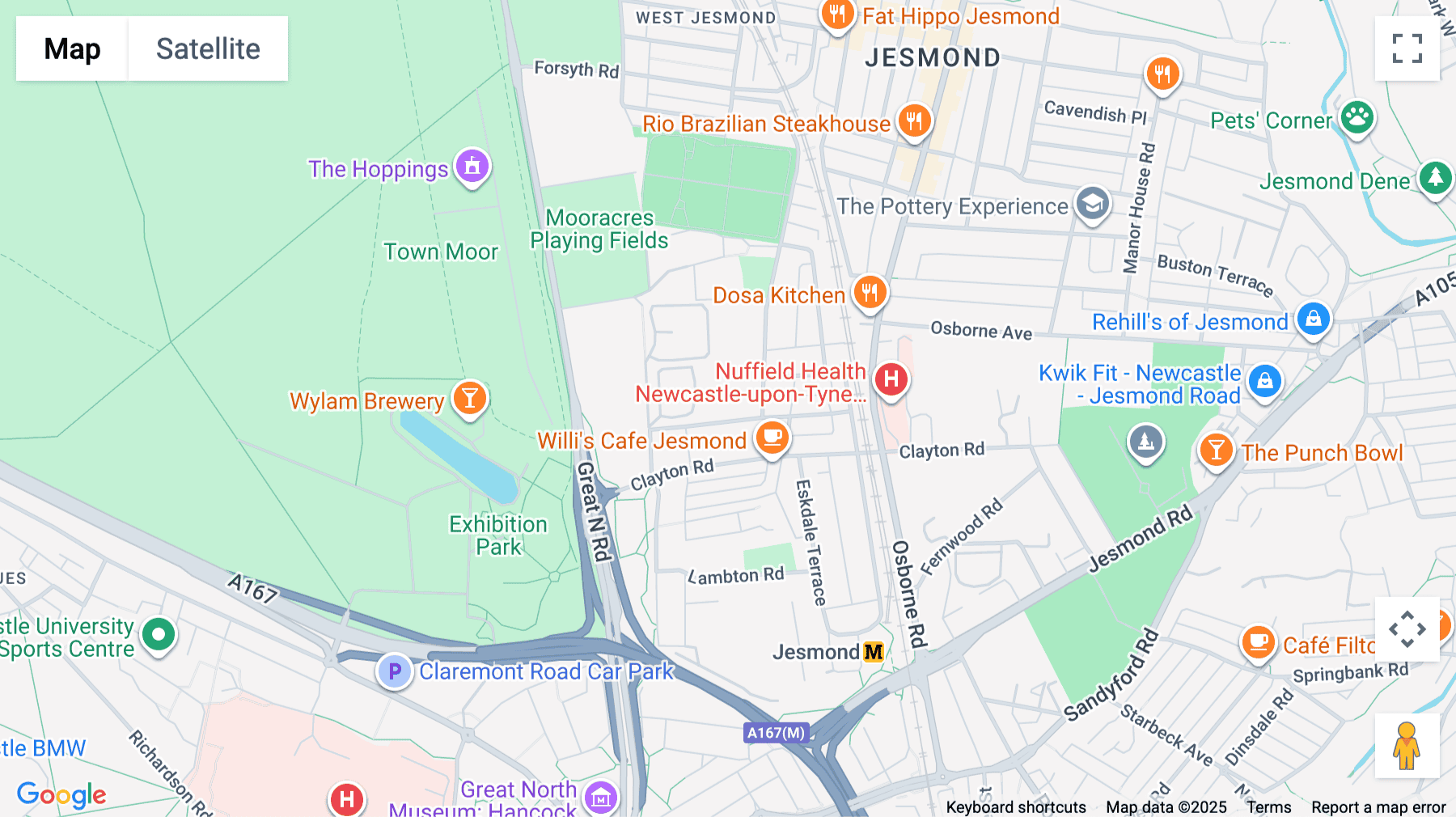 Click for interative map of The Fleming, Burdon Terrace, Jesmond, Newcastle Upon Tyne, Newcastle