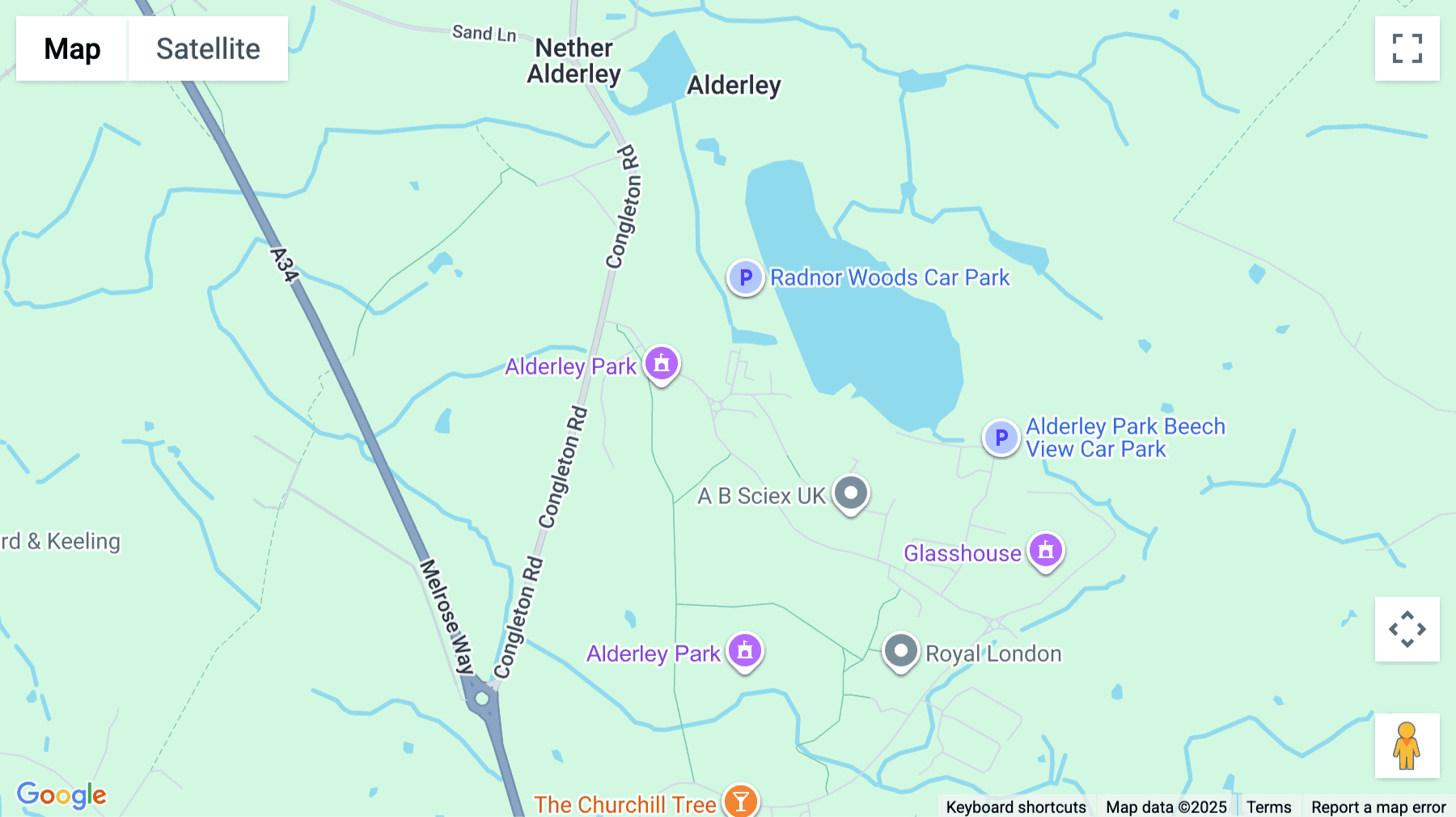 Click for interative map of Glasshouse, Alderley Park, Macclesfield, Macclesfield