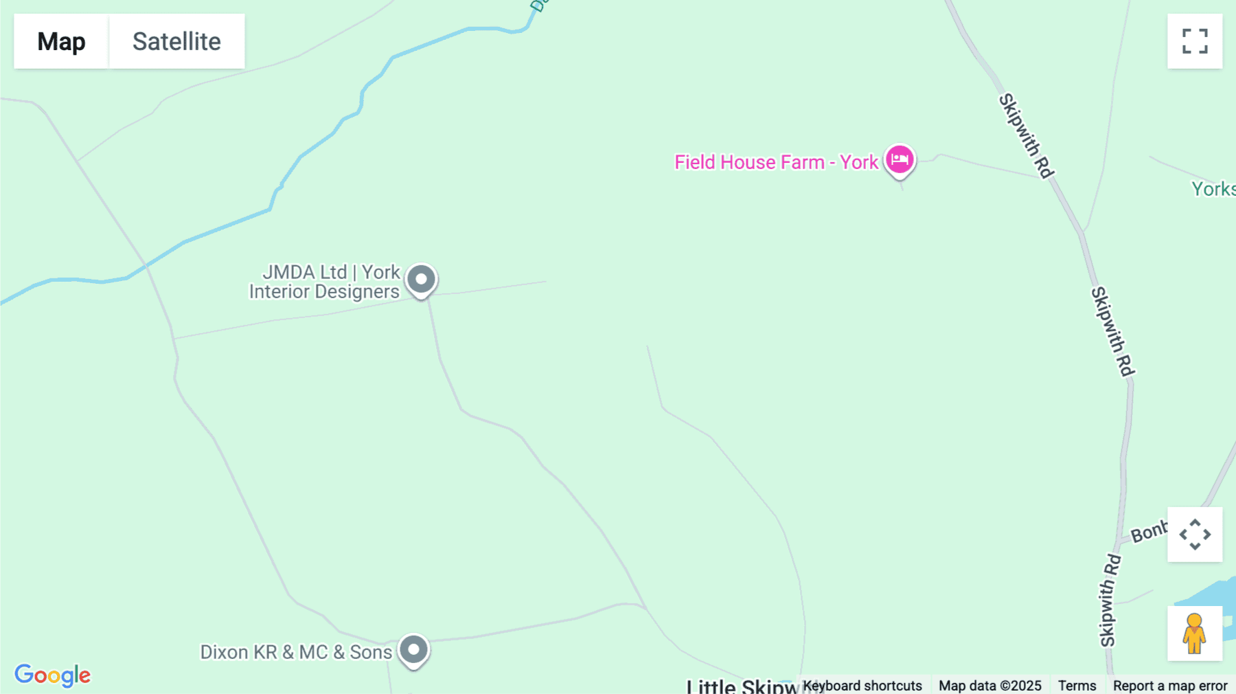 Click for interative map of 1 The Garth, Little Skipwith, Selby