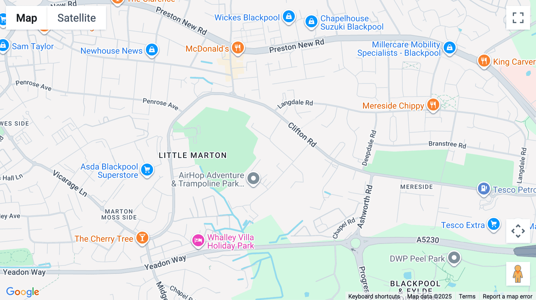 Click for interative map of Clifton Trade Park, Brinwell Road, Blackpool, FY4 4QU, Blackpool