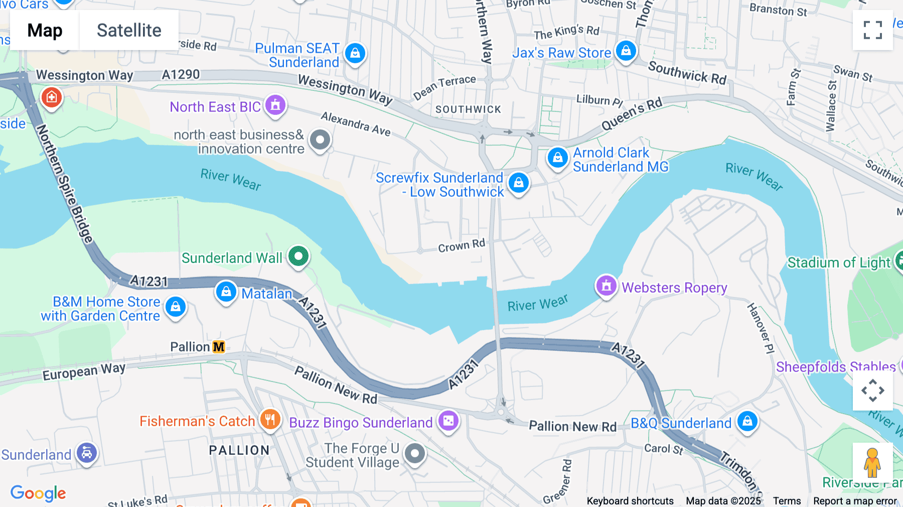 Click for interative map of 6 Crown Road, Sunderland, Sunderland