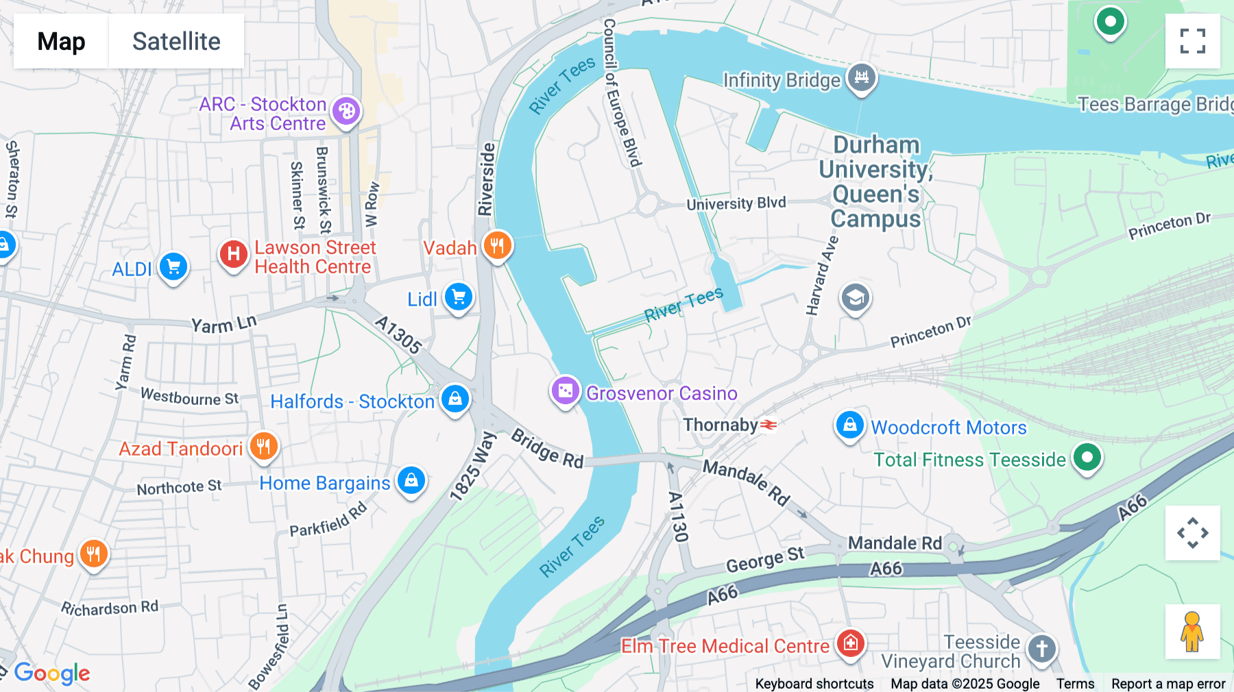 Click for interative map of Christine House, Sorbonne Cl, Thornaby, Stockton-on-Tees TS17 6DA, Thornaby