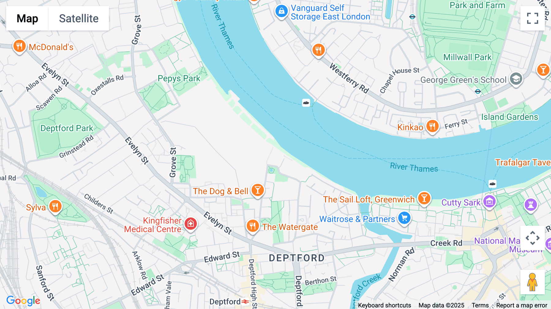 Click for interative map of Office Suite 29A, 23 Wharf Street, Greenwich, London
