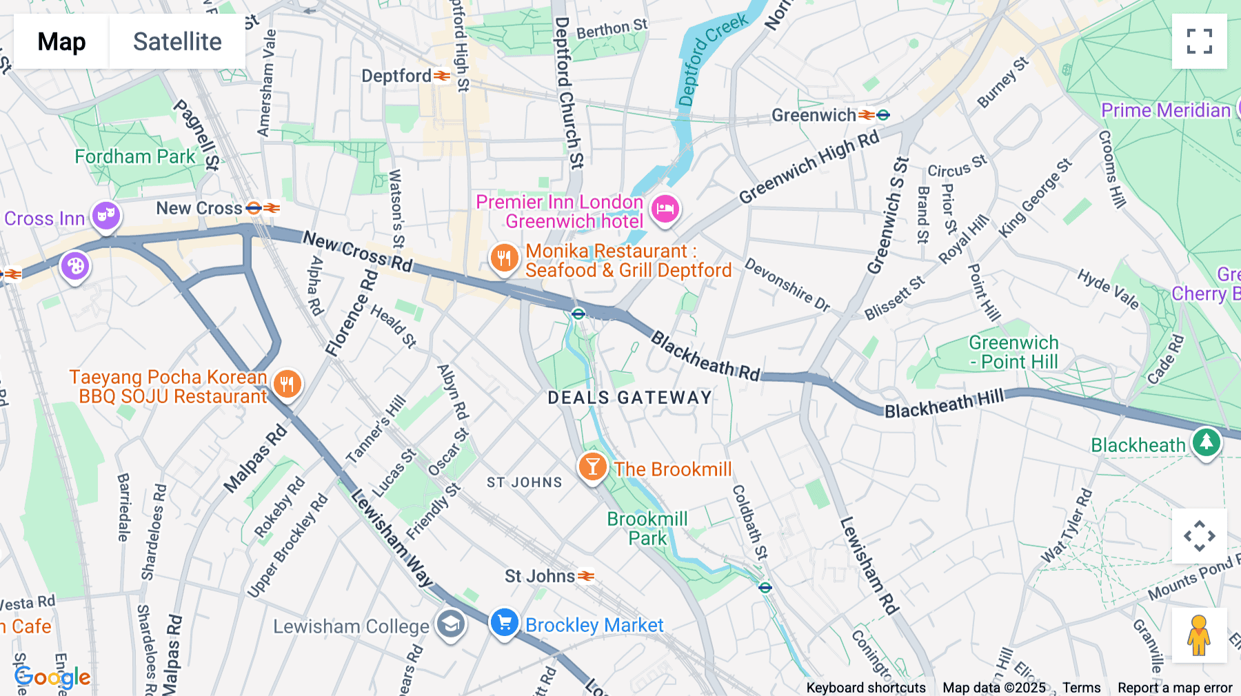 Click for interative map of Unit 5A, California Building, Deals Gateway, London, London