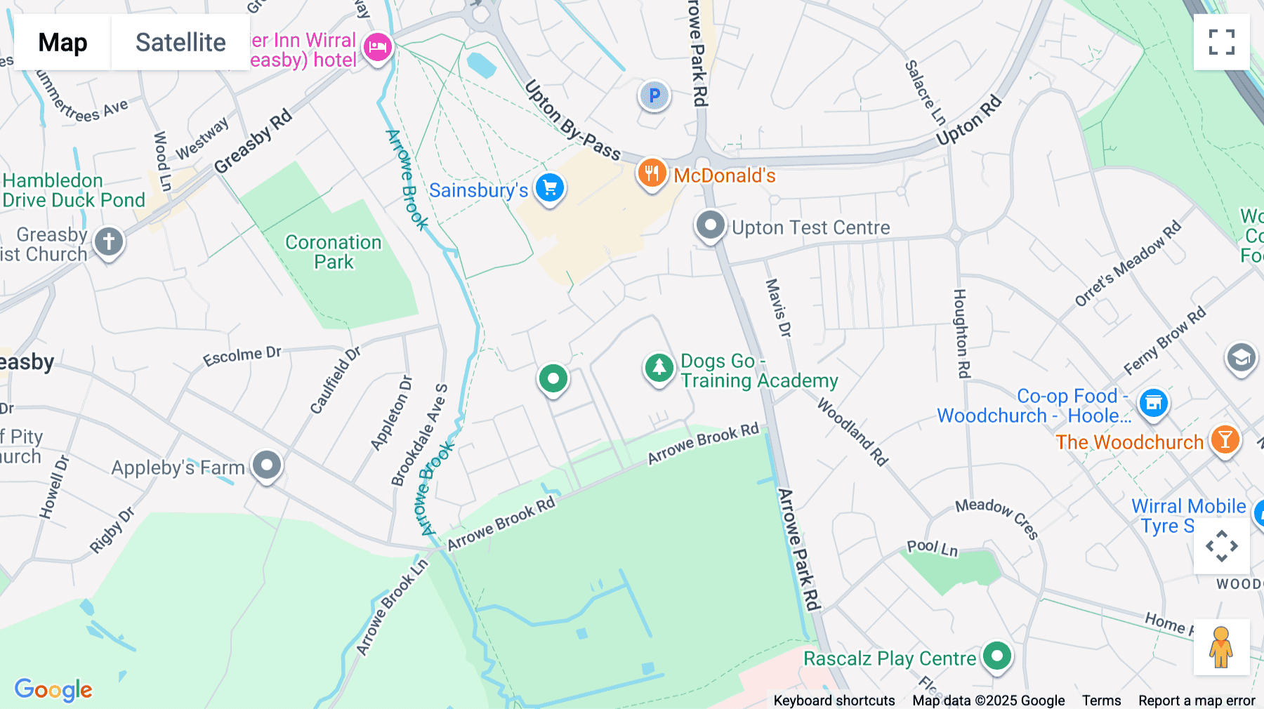 Click for interative map of Champions Business Park, Arrowe Brook Road, Wirral, Birkenhead