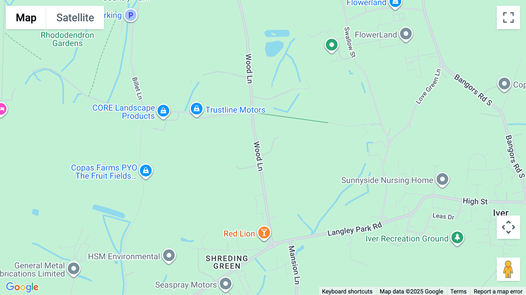 Click for interative map of Iver Grove, Wood Lane, Iver, Iver