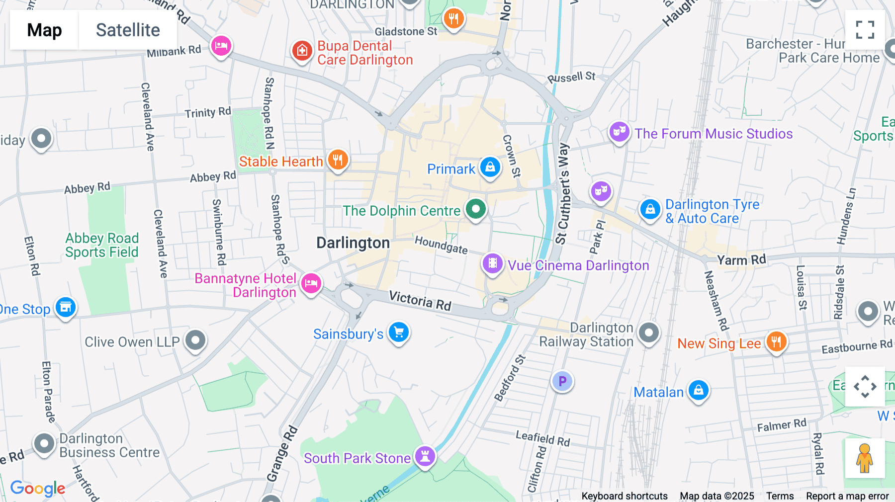 Click for interative map of 7 Houndgate, Darlington, DL1 5RF, Darlington