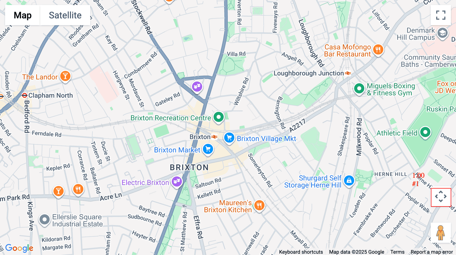 Click for interative map of 49 Brixton Station Road, Brixton, London, London