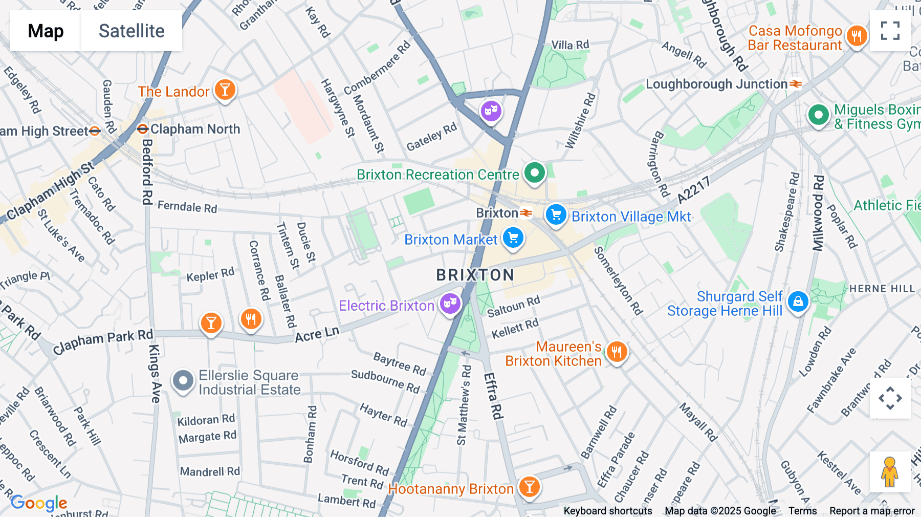 Click for interative map of Piano House, 9 Brighton Terrace, Brixton, Brighton